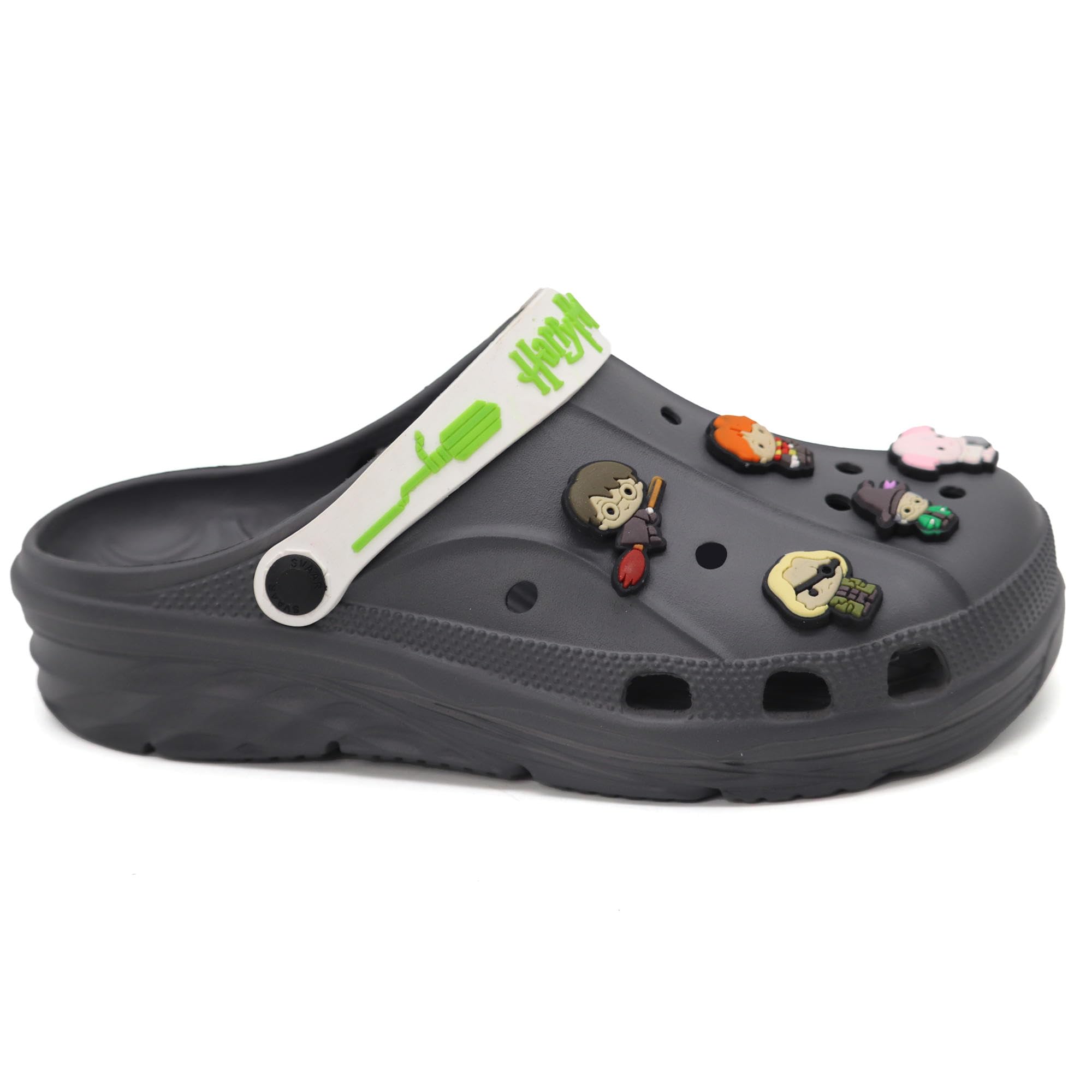 SVAAR x Harry Potter Men's Magical Clogs with Authentic Harry Potter Charms and Adjustable Back Strap