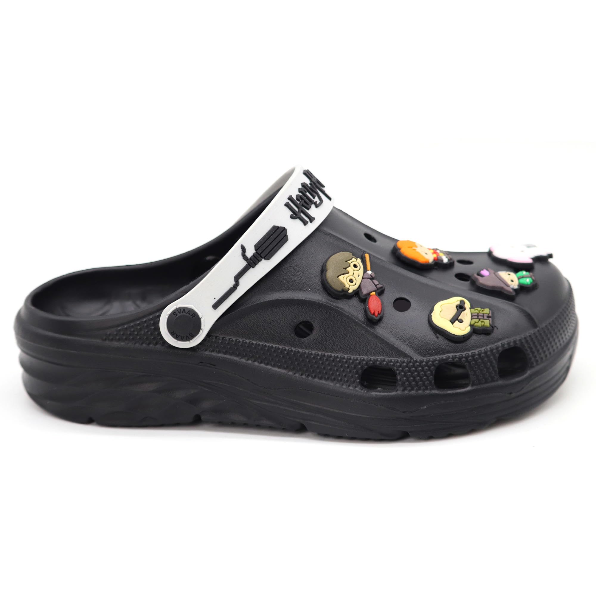 SVAAR x Harry Potter Men's Magical Clogs with Authentic Harry Potter Charms and Adjustable Back Strap