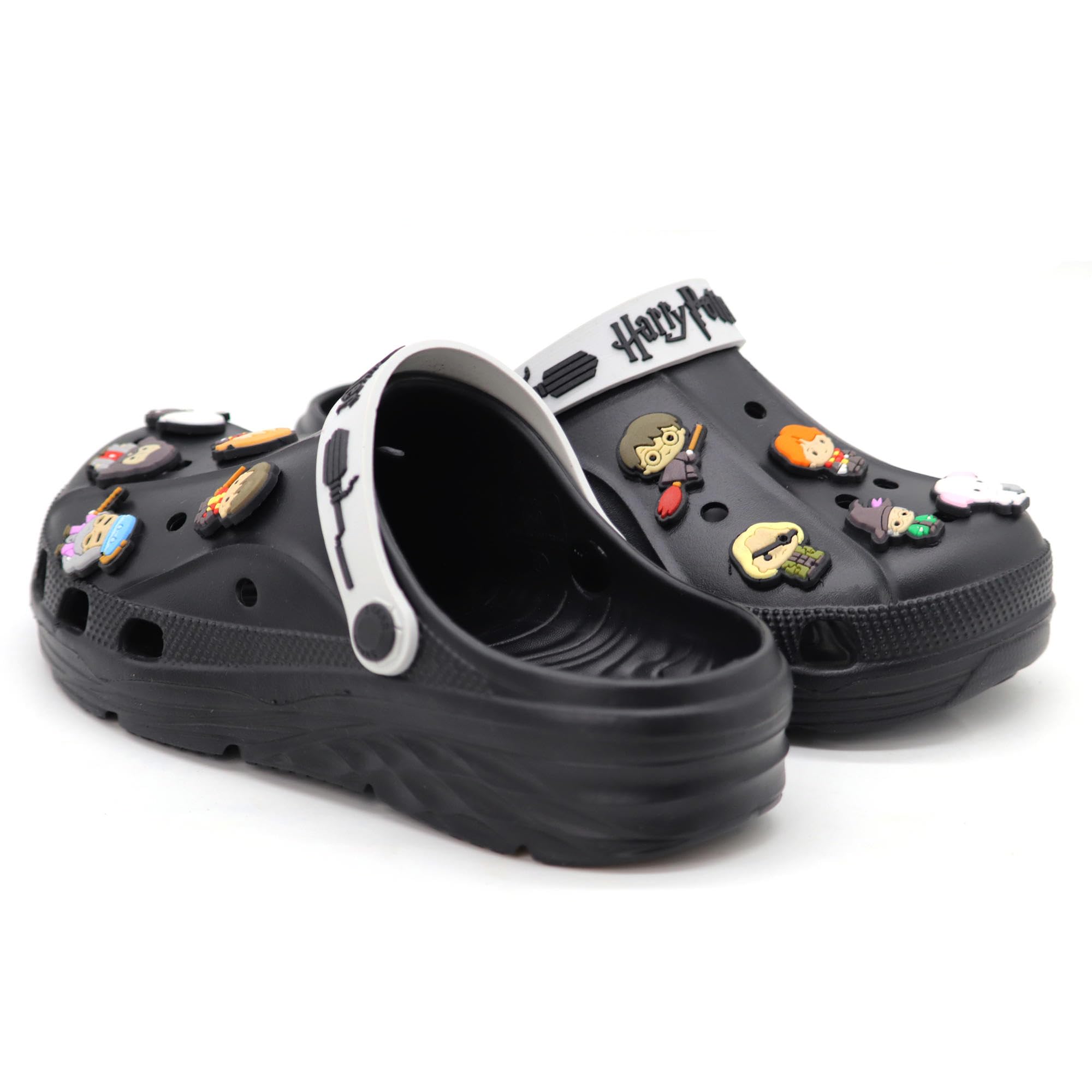 SVAAR x Harry Potter Men's Magical Clogs with Authentic Harry Potter Charms and Adjustable Back Strap