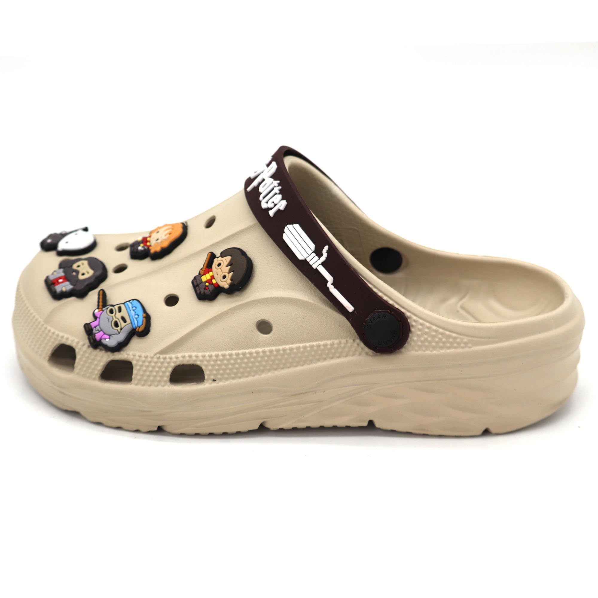 SVAAR x Harry Potter Men's Magical Clogs with Authentic Harry Potter Charms and Adjustable Back Strap