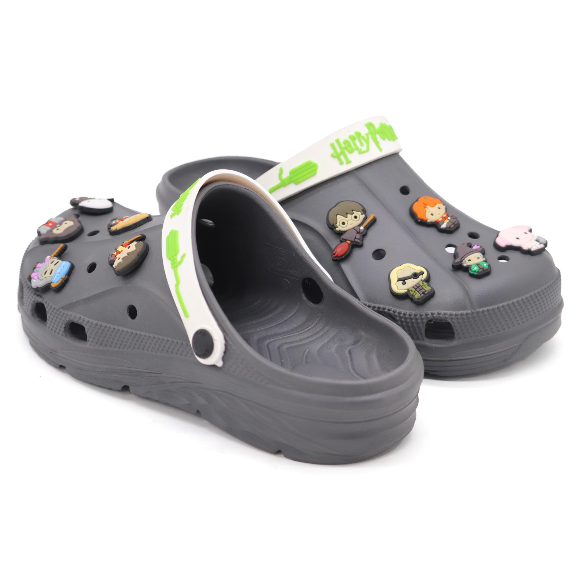 SVAAR x Harry Potter Men's Magical Clogs with Authentic Harry Potter Charms and Adjustable Back Strap