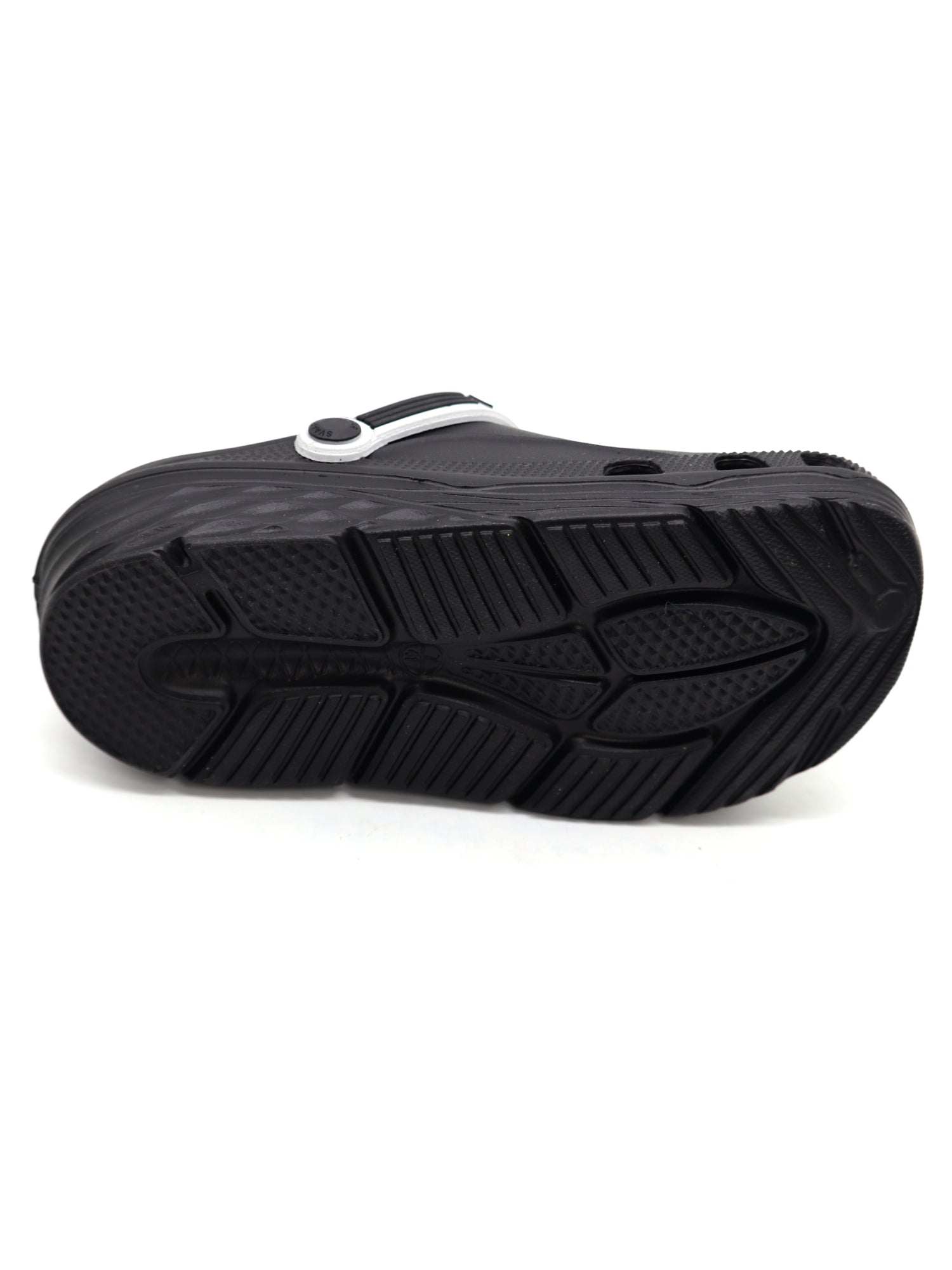 SVAAR x Friends Men's Stylish Clogs with Authentic Friends Charms and Adjustable Back Strap Black