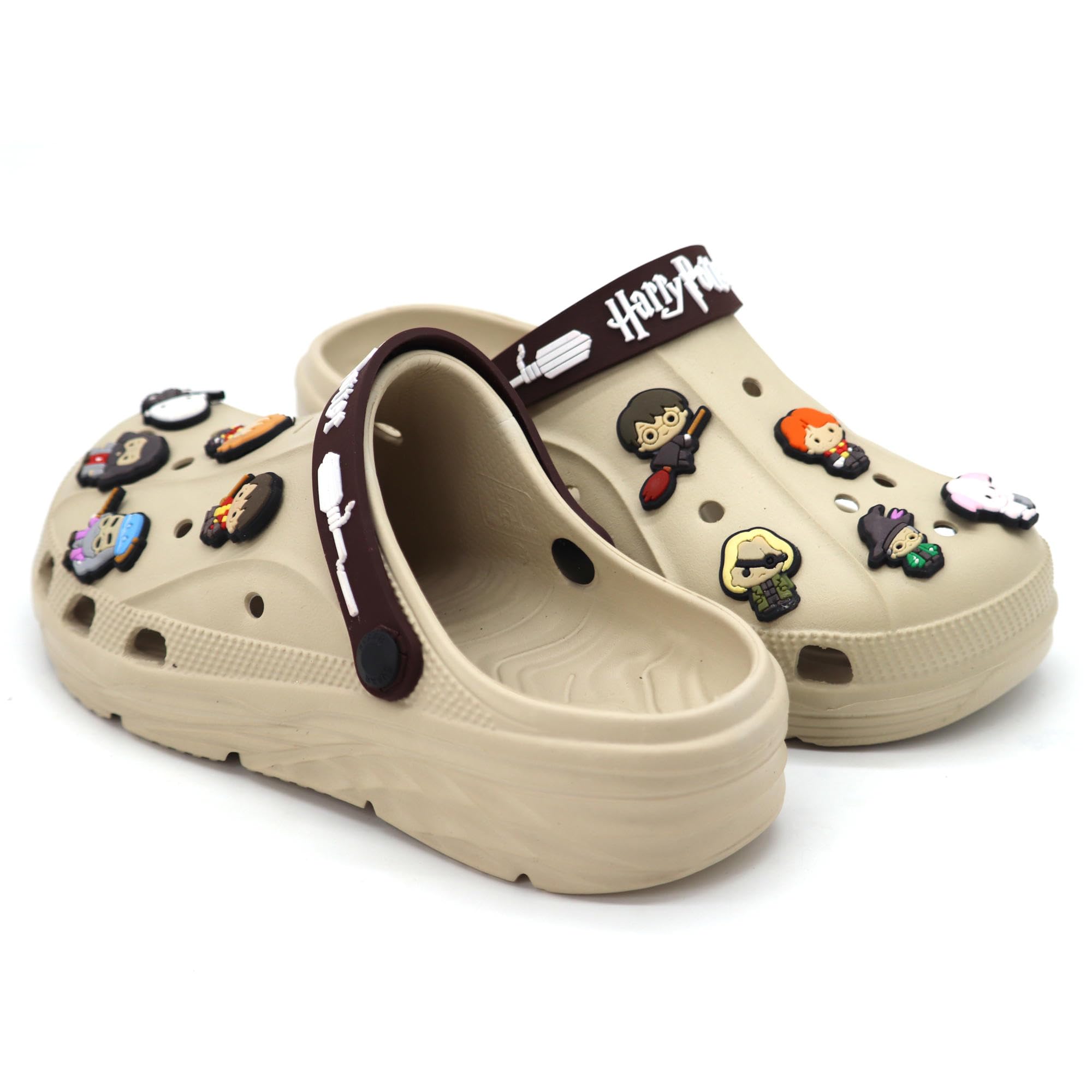 SVAAR x Harry Potter Men's Magical Clogs with Authentic Harry Potter Charms and Adjustable Back Strap