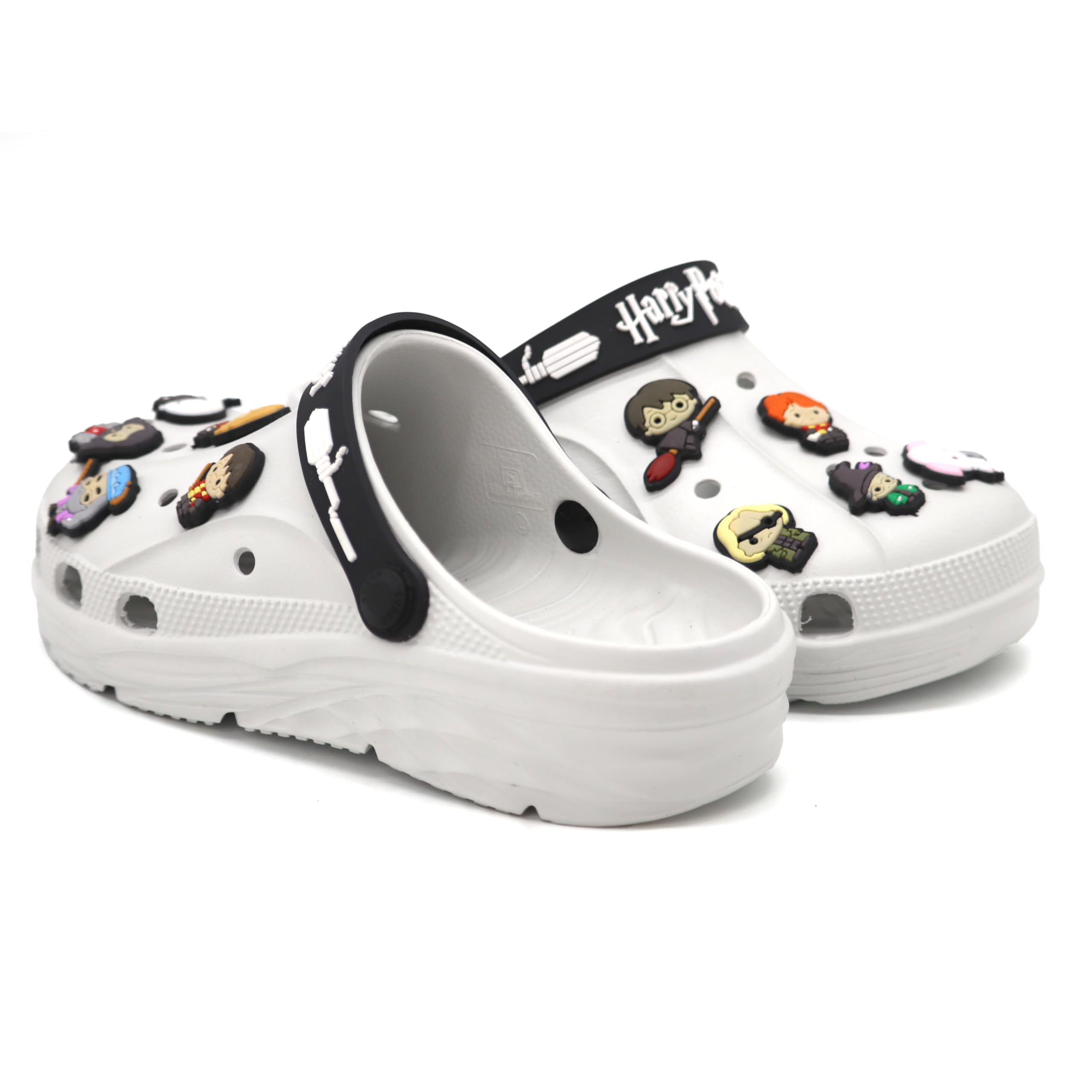 SVAAR x Harry Potter Men's Magical Clogs with Authentic Harry Potter Charms and Adjustable Back Strap