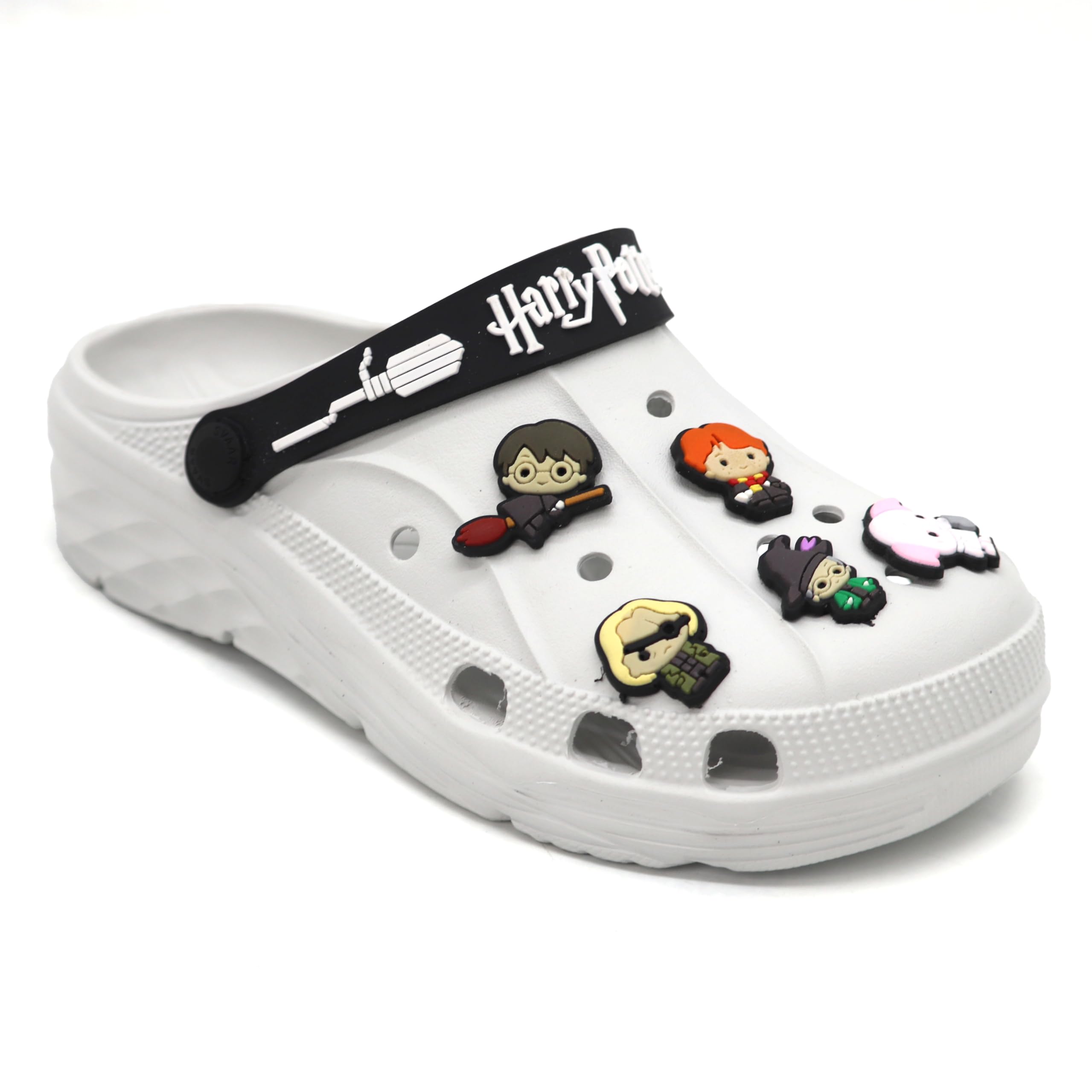 SVAAR x Harry Potter Men's Magical Clogs with Authentic Harry Potter Charms and Adjustable Back Strap