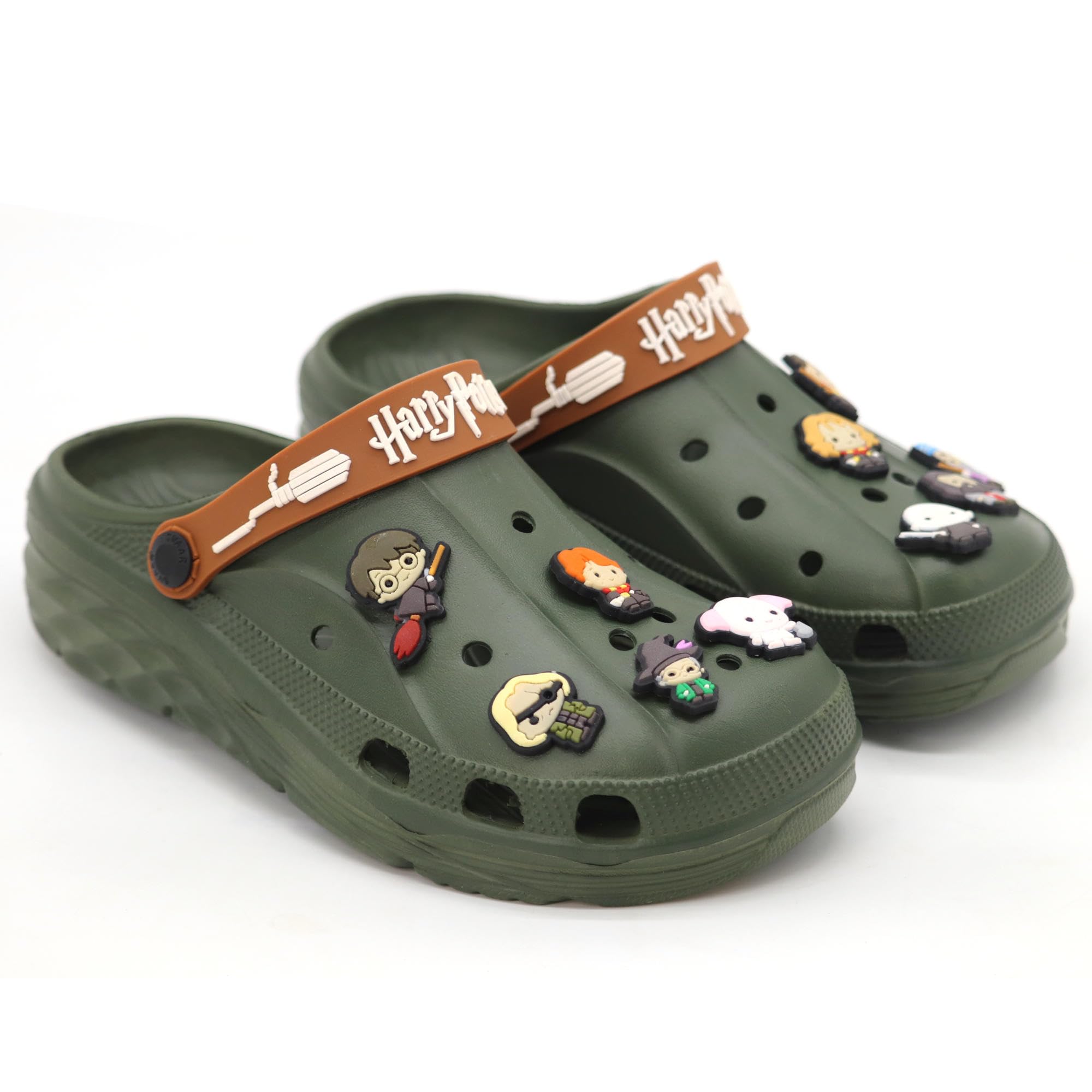 Harry Potter Magical Men Clogs - Olive Green
