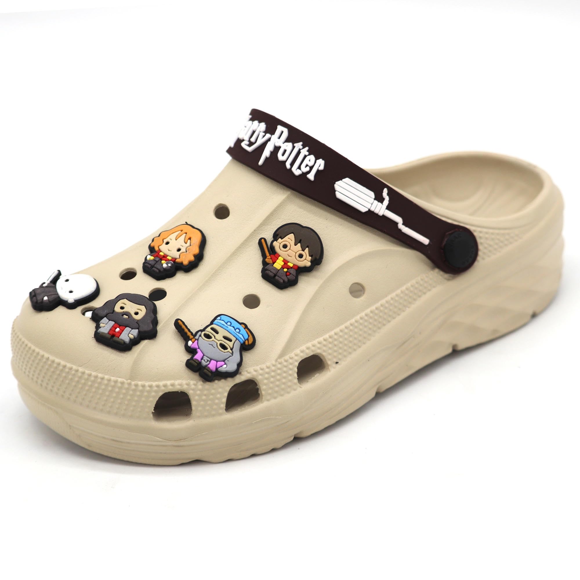 SVAAR x Harry Potter Men's Magical Clogs with Authentic Harry Potter Charms and Adjustable Back Strap