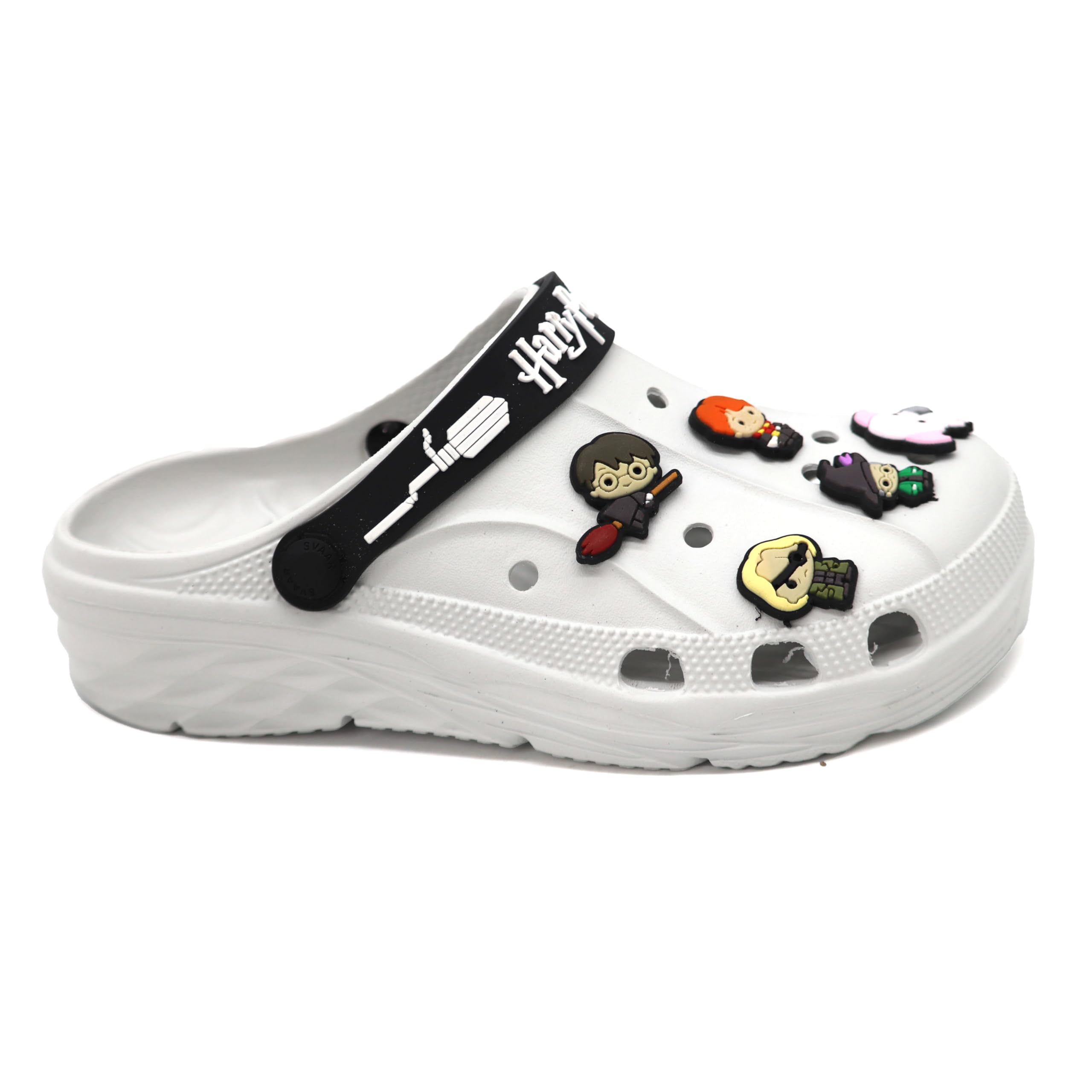 SVAAR x Harry Potter Men's Magical Clogs with Authentic Harry Potter Charms and Adjustable Back Strap