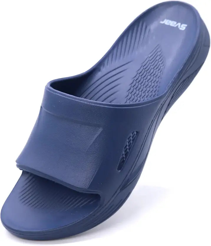 SVAAR EveryWear Sliders for Men || Comfortable Indoor Outdoor Slider Slip-on Slippers for Men and Boys- Beige