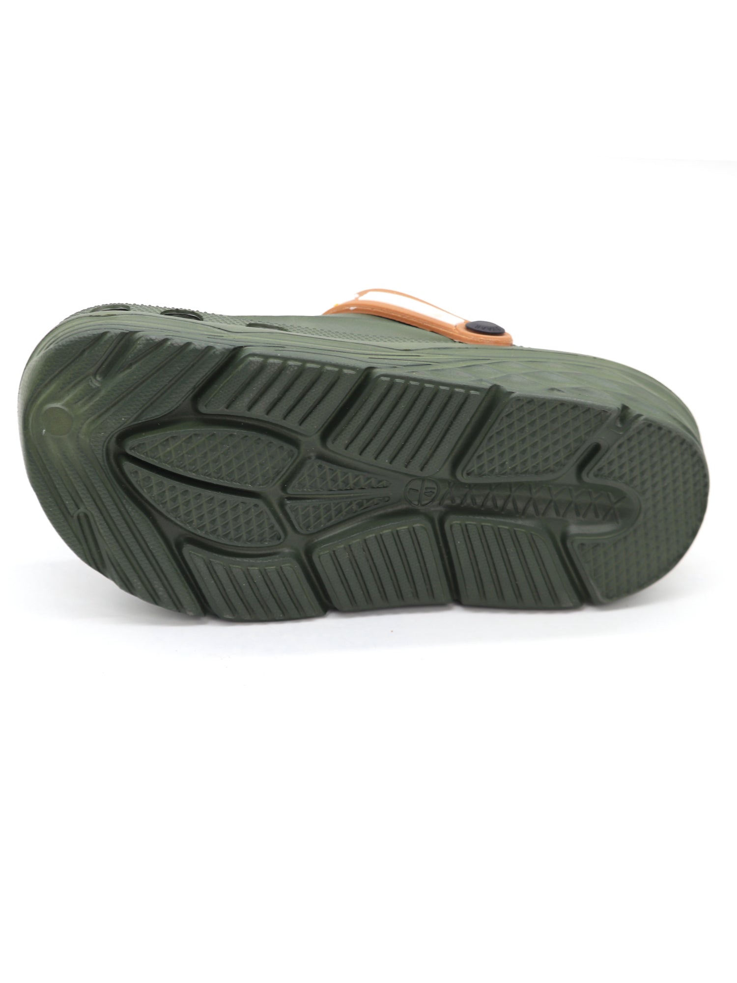 SVAAR x Friends Men's Stylish Clogs with Authentic Friends Charms and Adjustable Back Strap - Olive Green