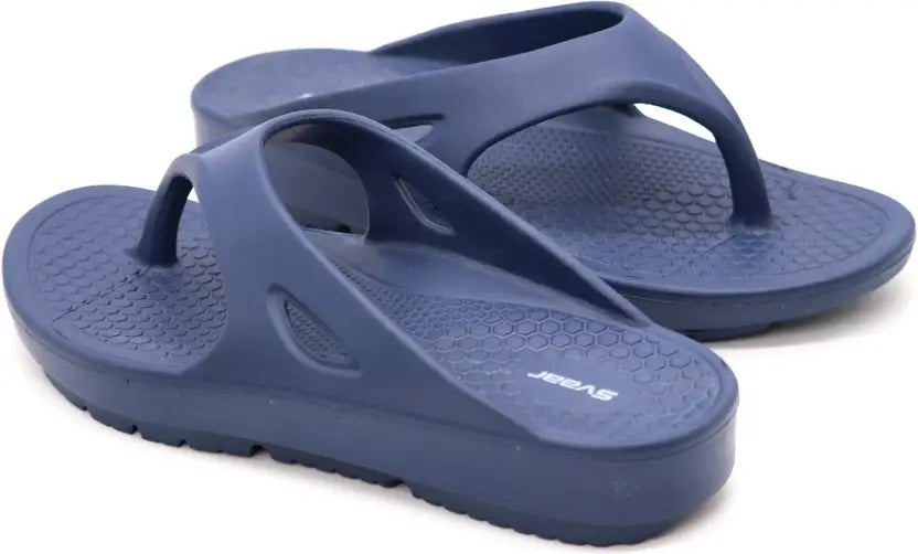 SVAAR Relaxed Slippers for Men || Comfortable Indoor Outdoor Fashionable Slippers for Boys-Navy