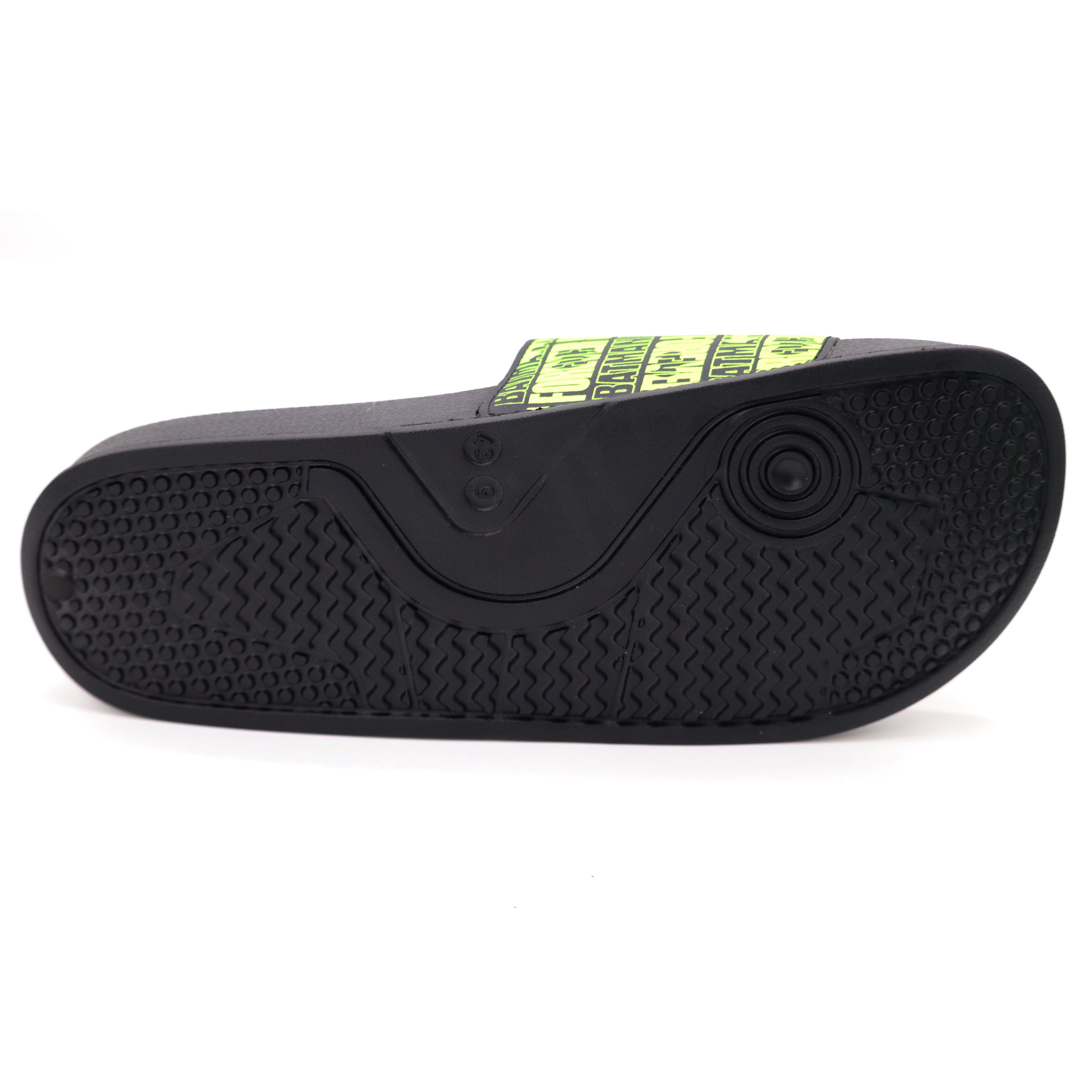 SVAAR Batman Forever Men's Ultra Soft Black Sliders – Cushioned & Waterproof Flip Flops