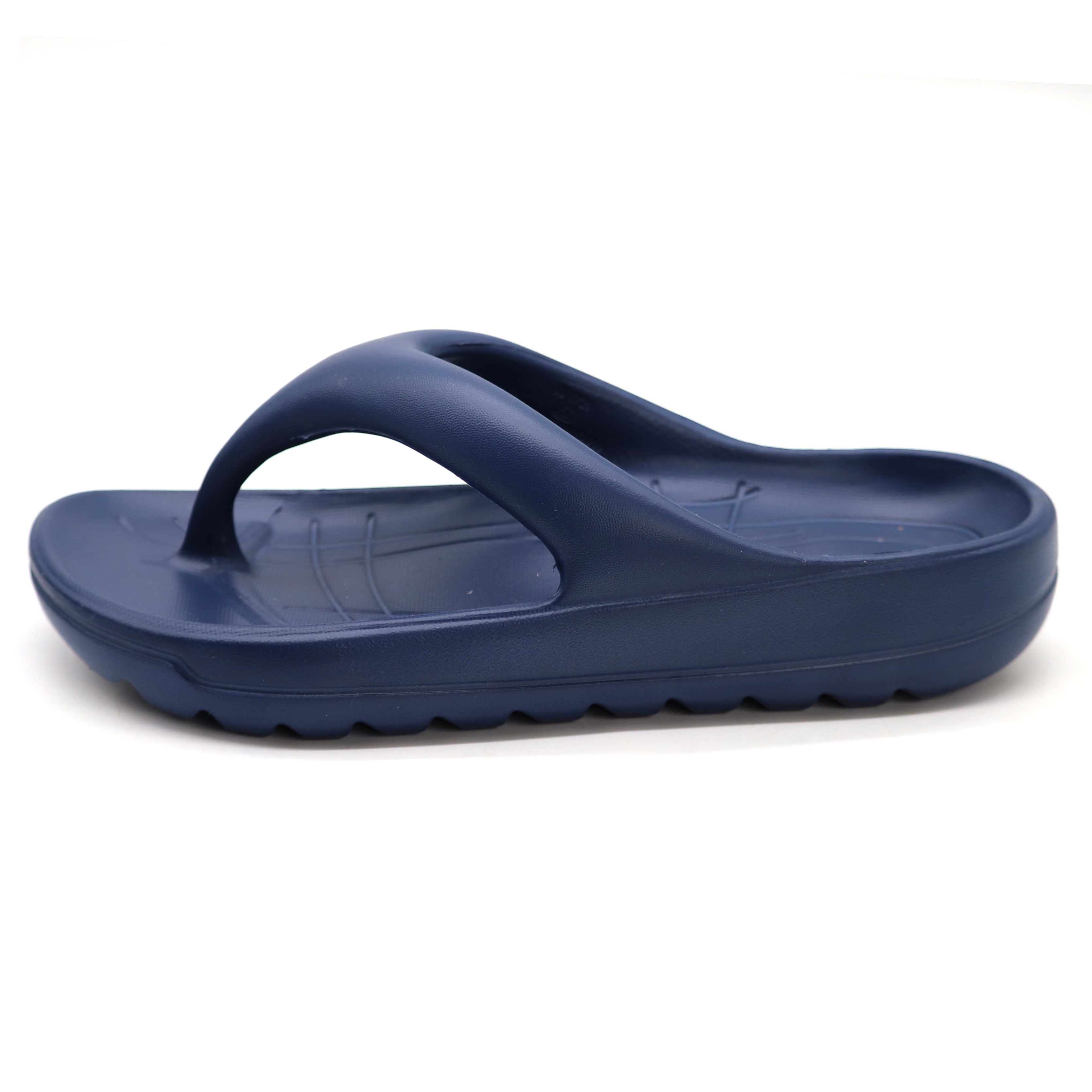 SVAAR Soft EVA Slippers for Men | Stylish Anti-Skid Flip-Flops with Arch Support & Bouncy Sole | Lightweight Indoor Outdoor Comfort-Navy