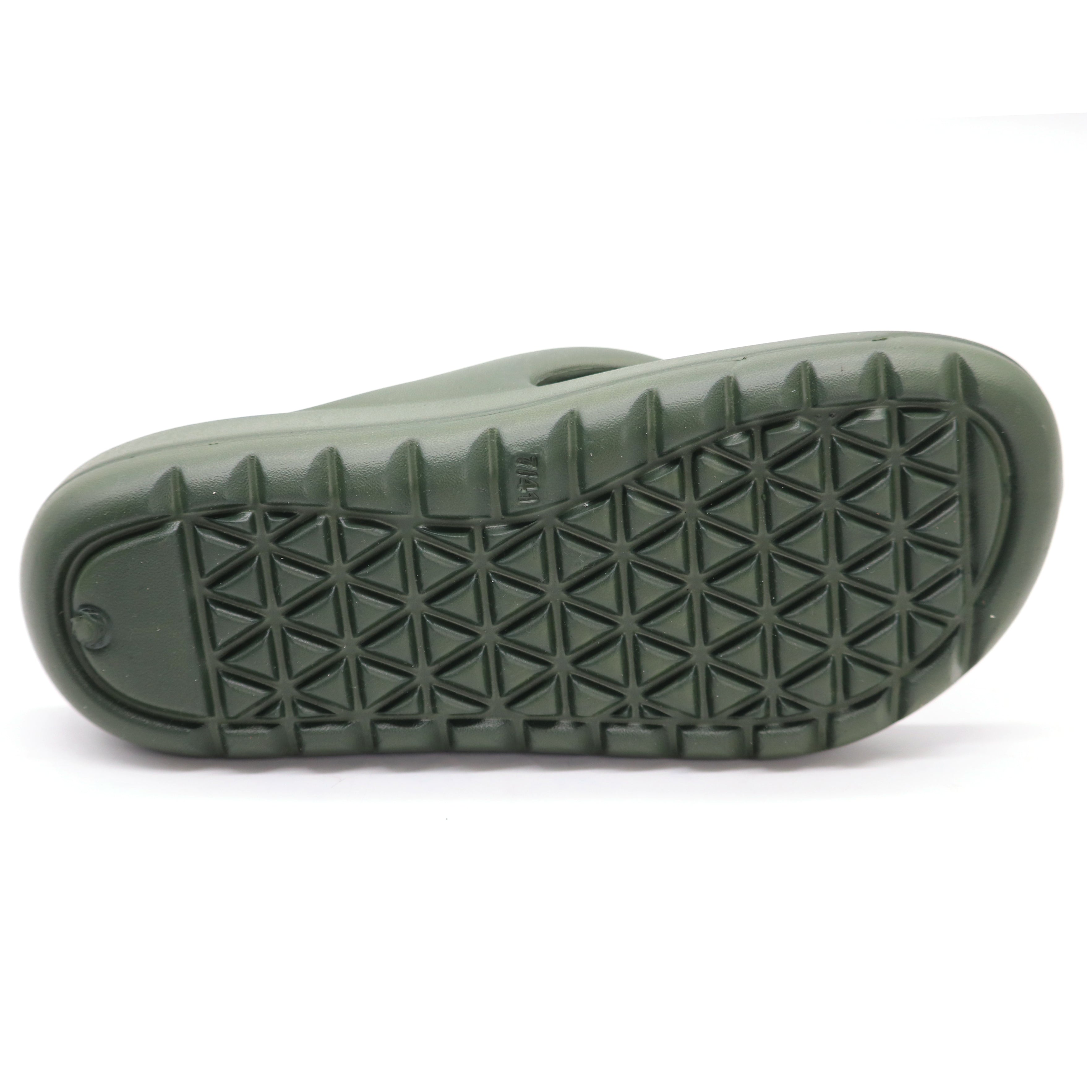SVAAR Soft EVA Slippers for Men | Stylish Anti-Skid Flip-Flops with Arch Support & Bouncy Sole | Lightweight Indoor Outdoor Comfort-Olive