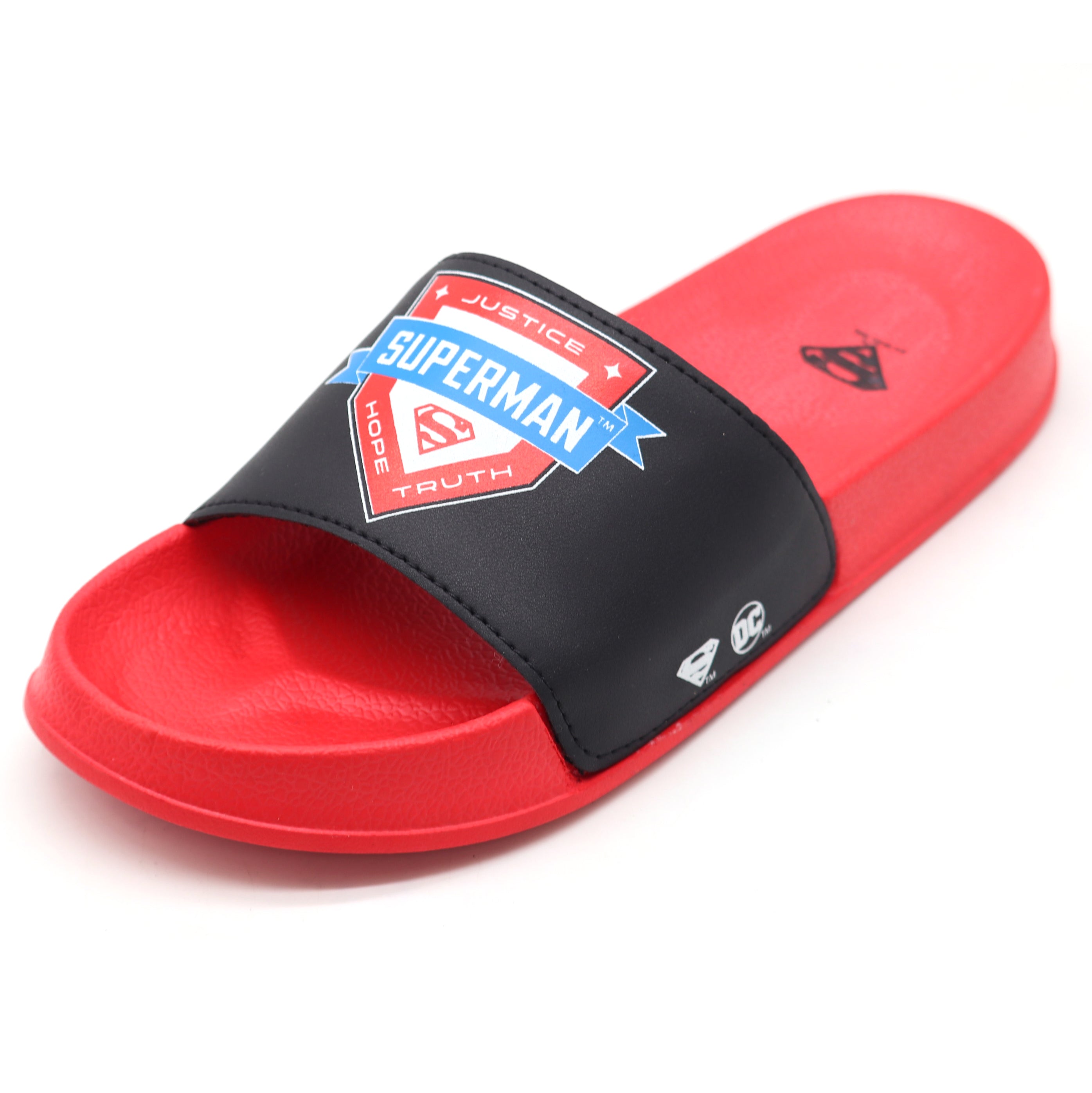 SVAAR x Superman Men's Slides – Soft Cushion, Anti-Slip, Lightweight - Red