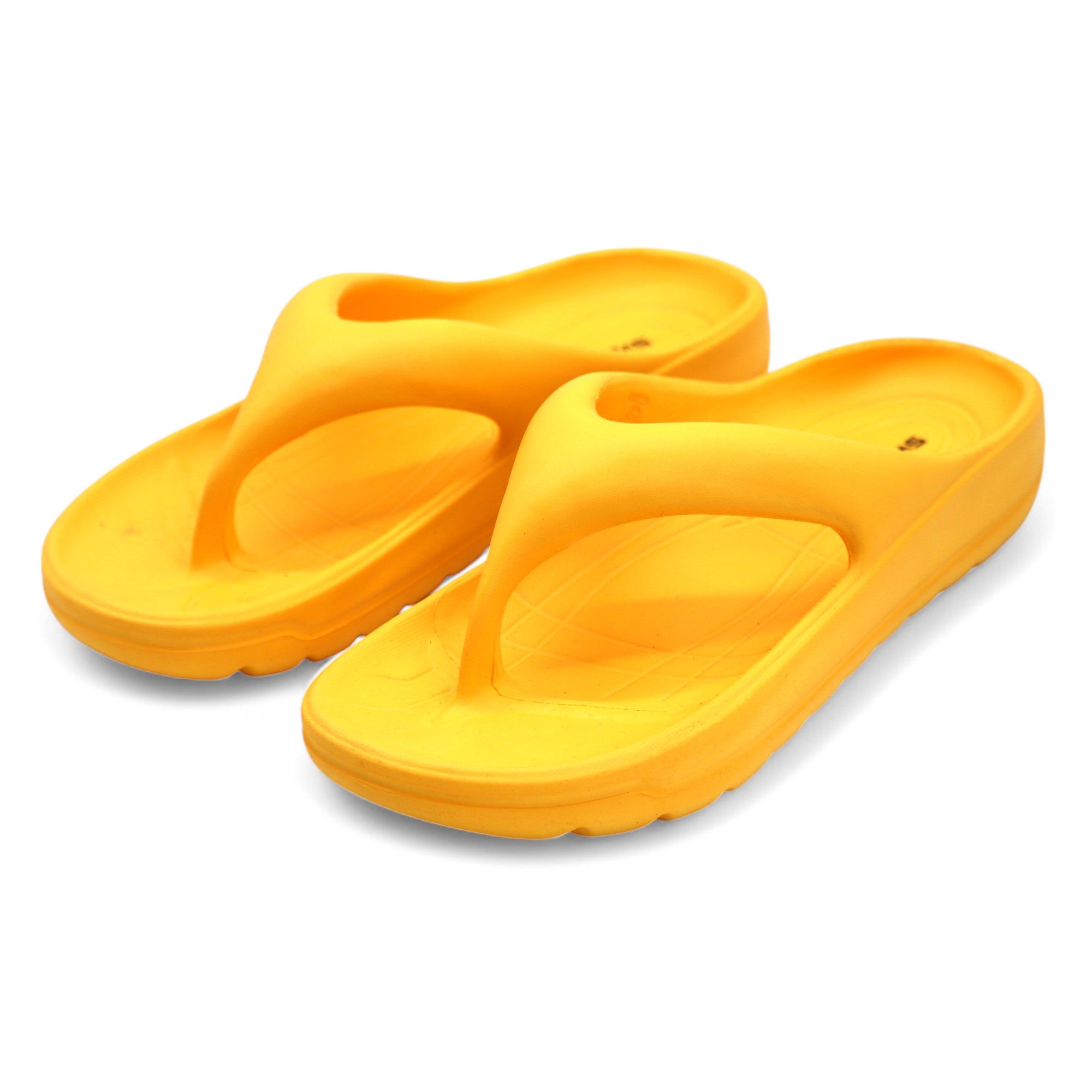 SVAAR Soft EVA Slippers for Men | Stylish Anti-Skid Flip-Flops with Arch Support & Bouncy Sole | Lightweight Indoor Outdoor Comfort-Yellow