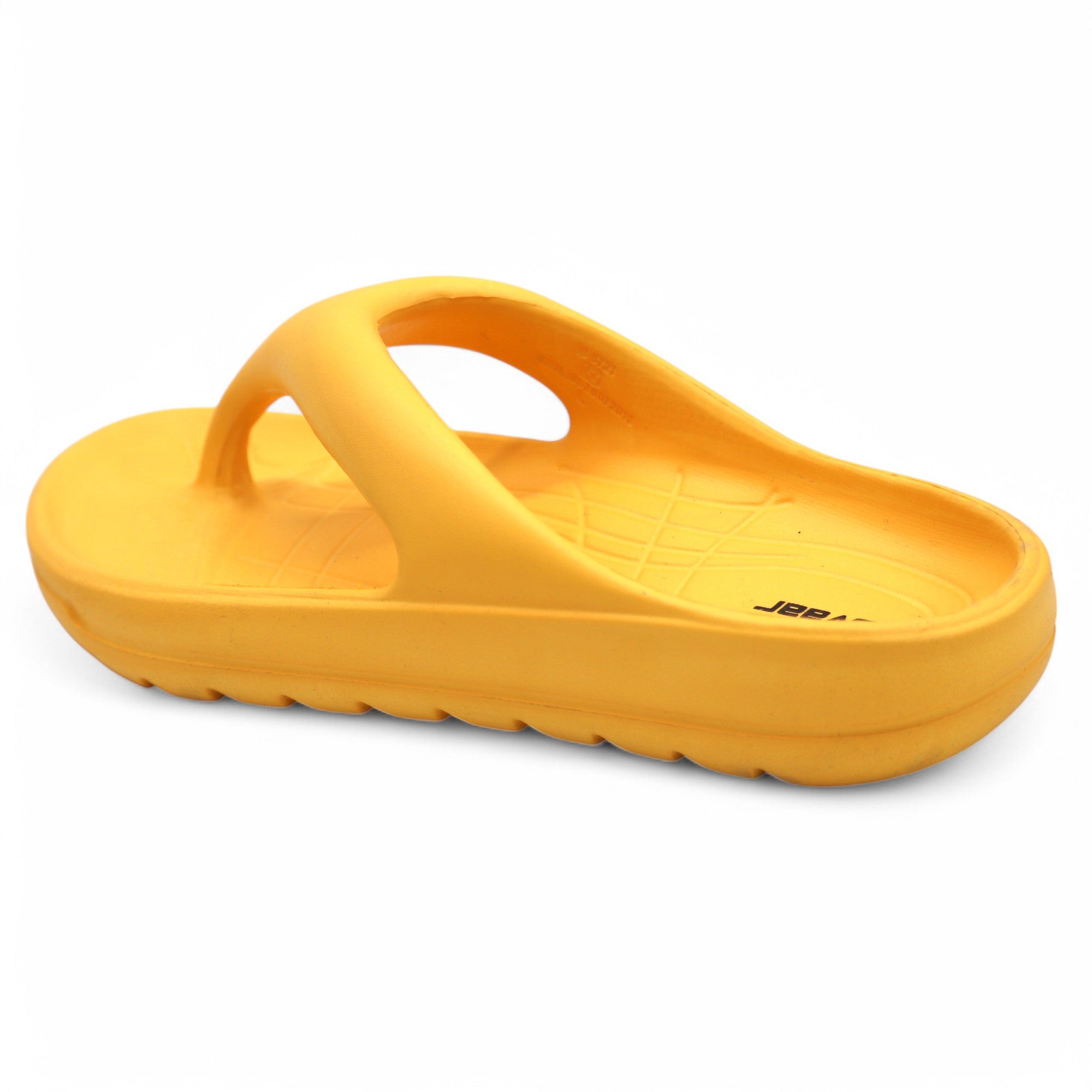 SVAAR Soft EVA Slippers for Men | Stylish Anti-Skid Flip-Flops with Arch Support & Bouncy Sole | Lightweight Indoor Outdoor Comfort-Yellow