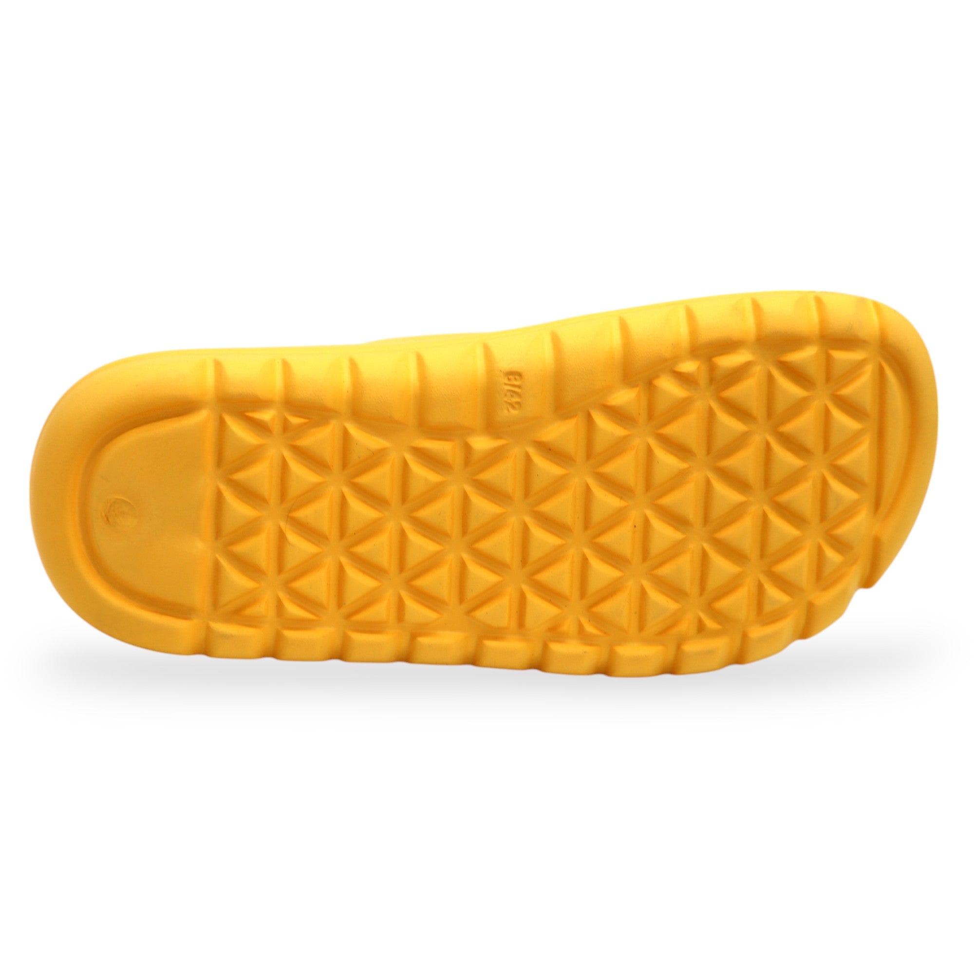 SVAAR Soft EVA Double Strap Slippers for Men | Stylish Anti-Skid Slides with Arch Support & Bouncy Sole | Lightweight Indoor Outdoor Comfort-Yellow