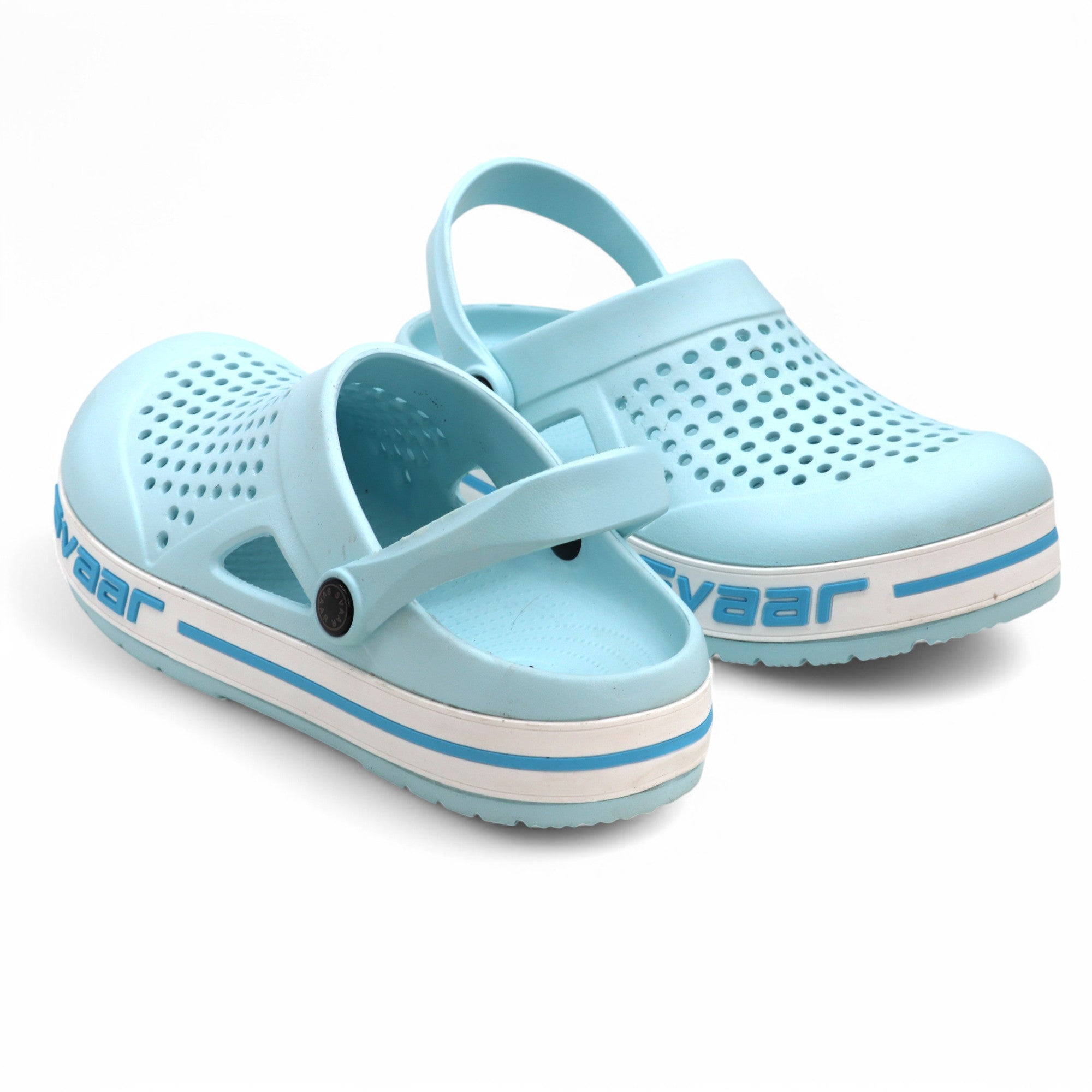 Svaar Men’s Clogs – Comfortable & Breathable Casual Slip-On - Aqua Blue