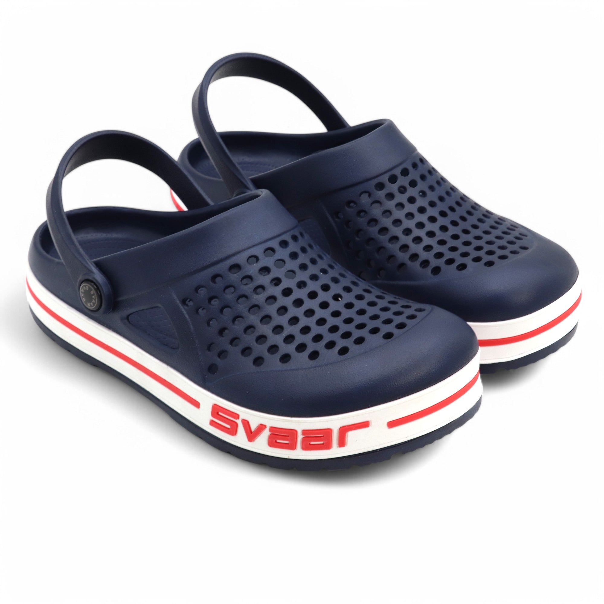 Svaar Men’s Clogs – Comfortable & Breathable Casual Slip-On - Navy