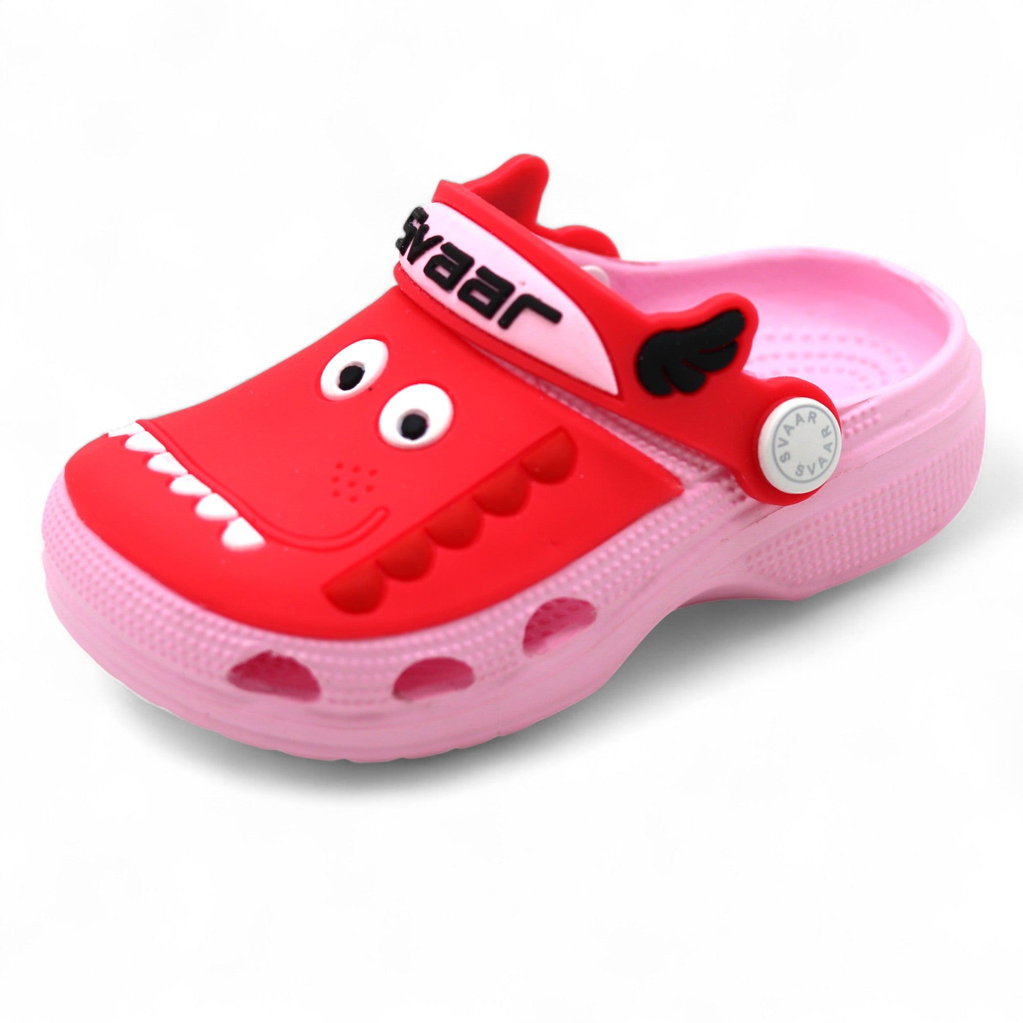 SVAAR Kids Cartoon Dinosaur Clogs –Pink