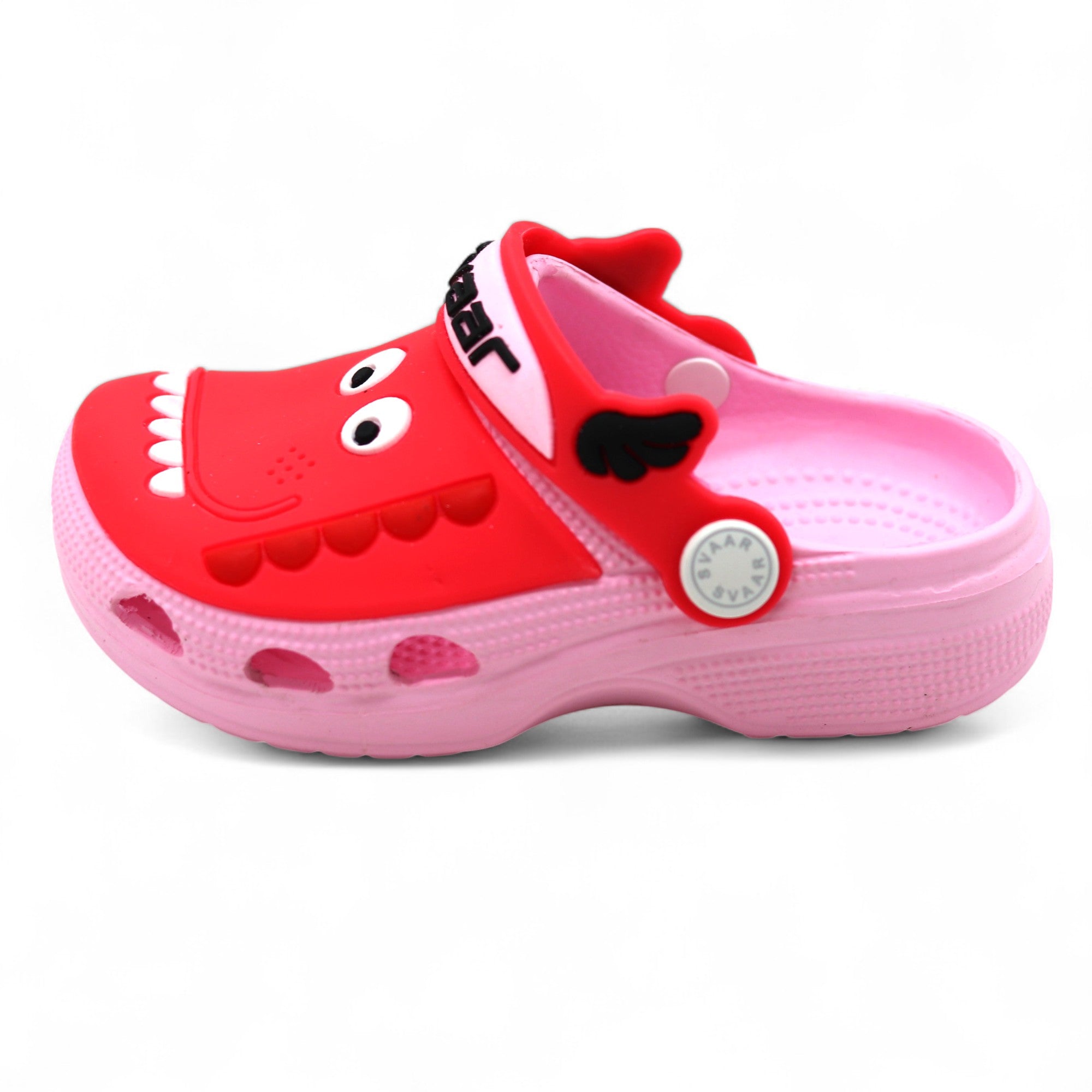 SVAAR Kids Cartoon Dinosaur Clogs –Pink