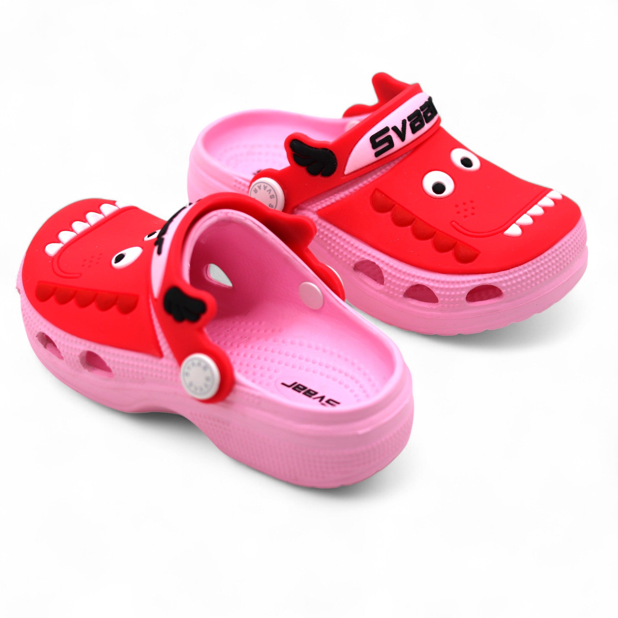 SVAAR Kids Cartoon Dinosaur Clogs –Pink
