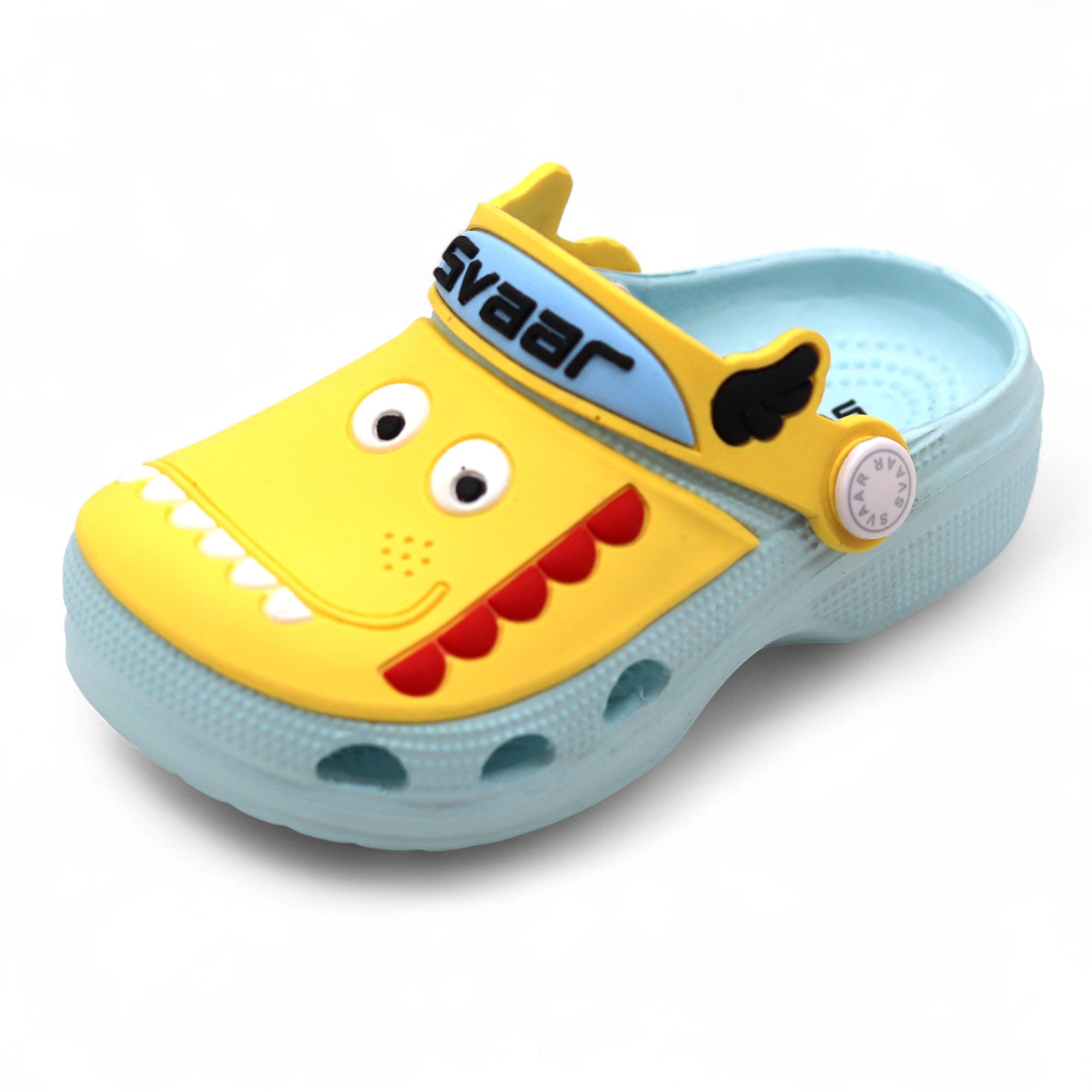 SVAAR Kids Cartoon Dinosaur Clogs –Blue
