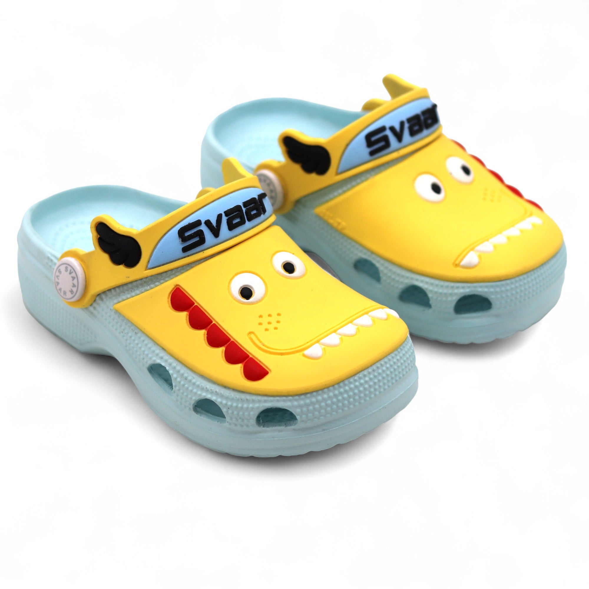 SVAAR Kids Cartoon Dinosaur Clogs –Blue