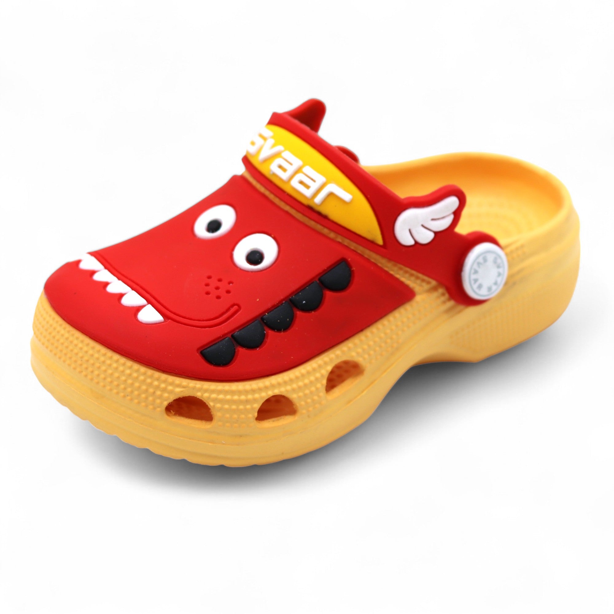 SVAAR Kids Cartoon Dinosaur Clogs –Yellow