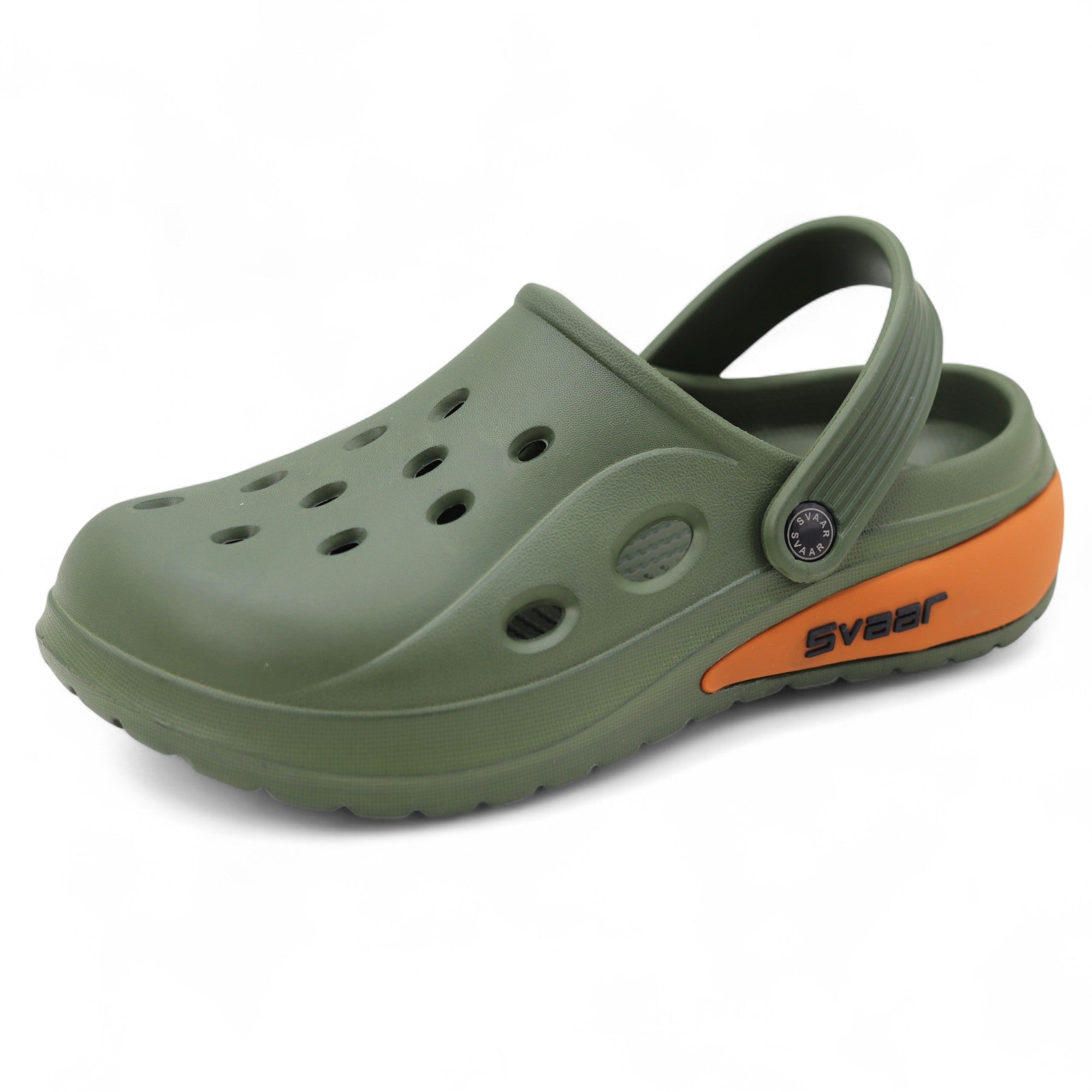 SVAAR Drift Men’s Sports Clogs – Lightweight, Waterproof & Anti-Skid - Olive
