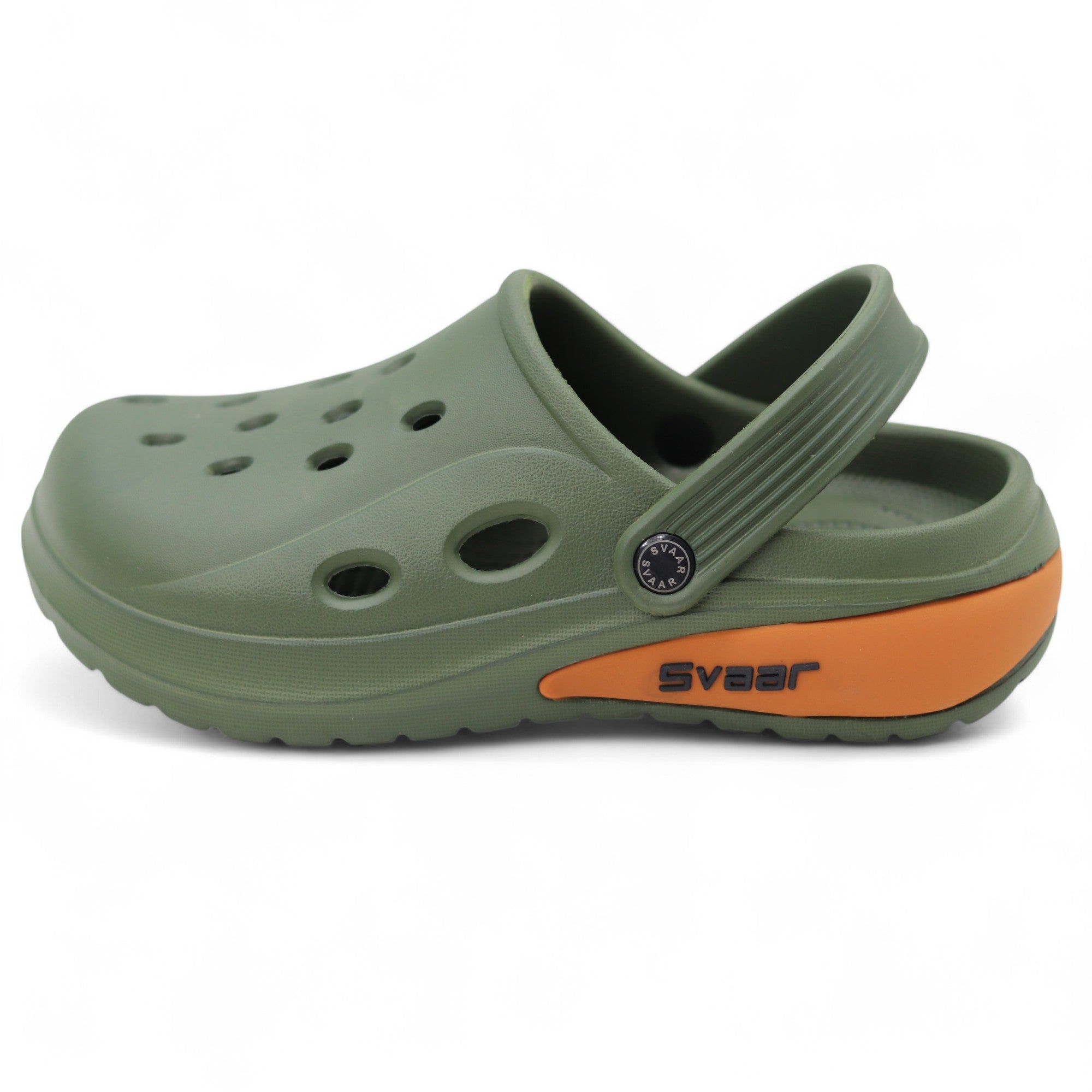 SVAAR Drift Men’s Sports Clogs – Lightweight, Waterproof & Anti-Skid - Olive