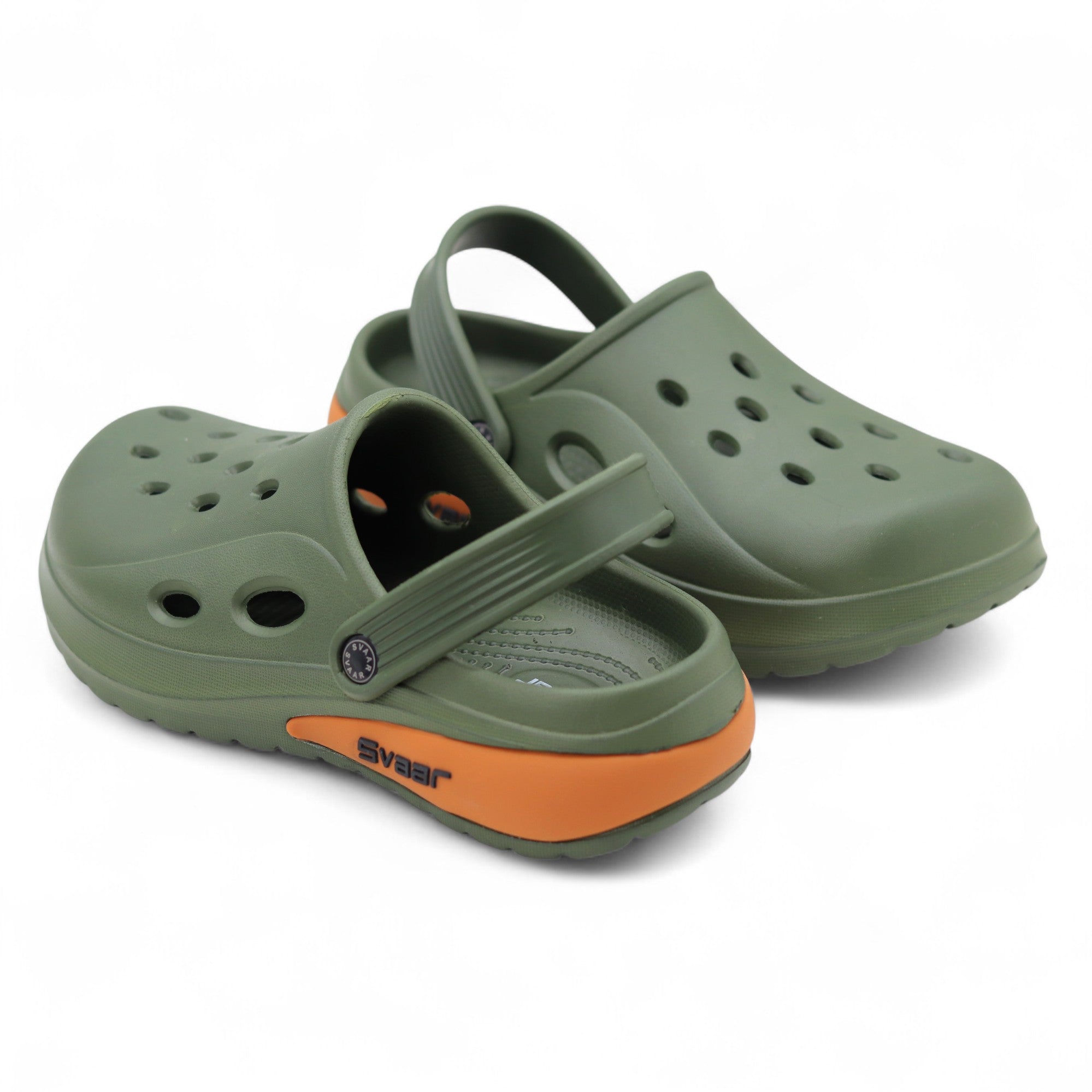 SVAAR Drift Men’s Sports Clogs – Lightweight, Waterproof & Anti-Skid - Olive