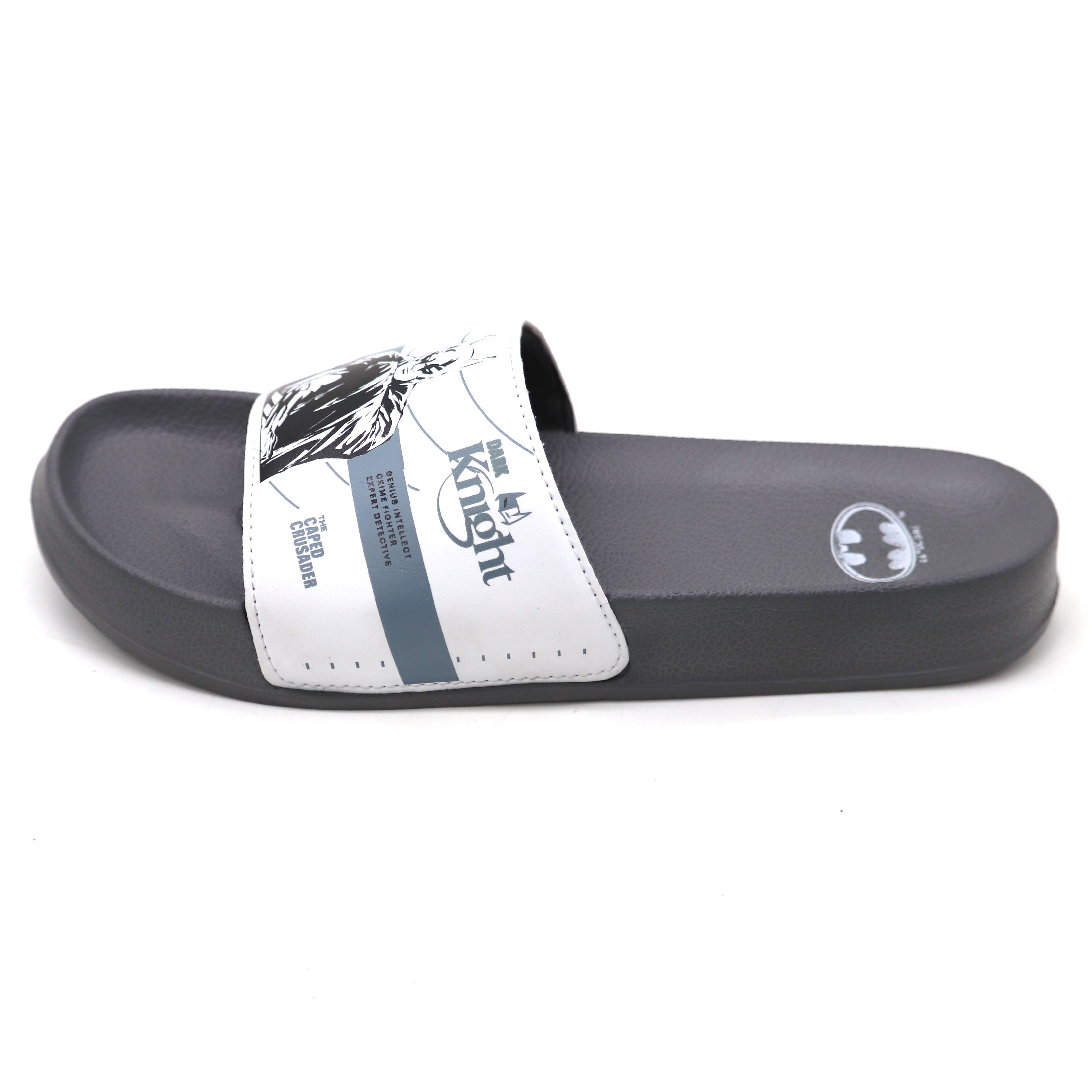 SVAAR Batman Gotham City Men's Sliders – Ultra Soft Cushioned Flip Flops - Grey