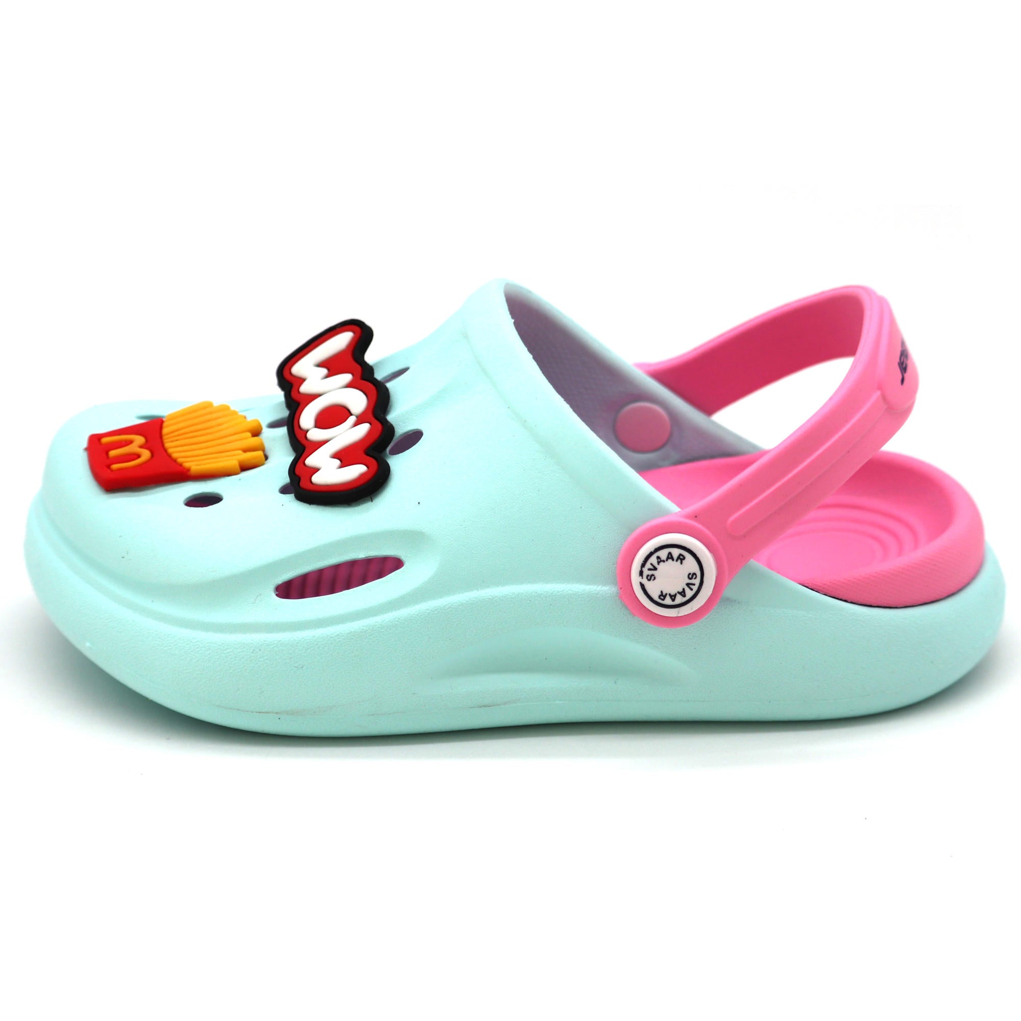 SVAAR Wow Clog Shoes For Boys & Girls, Indoor & Outdoor Sandals Clogs For Kids -Blue