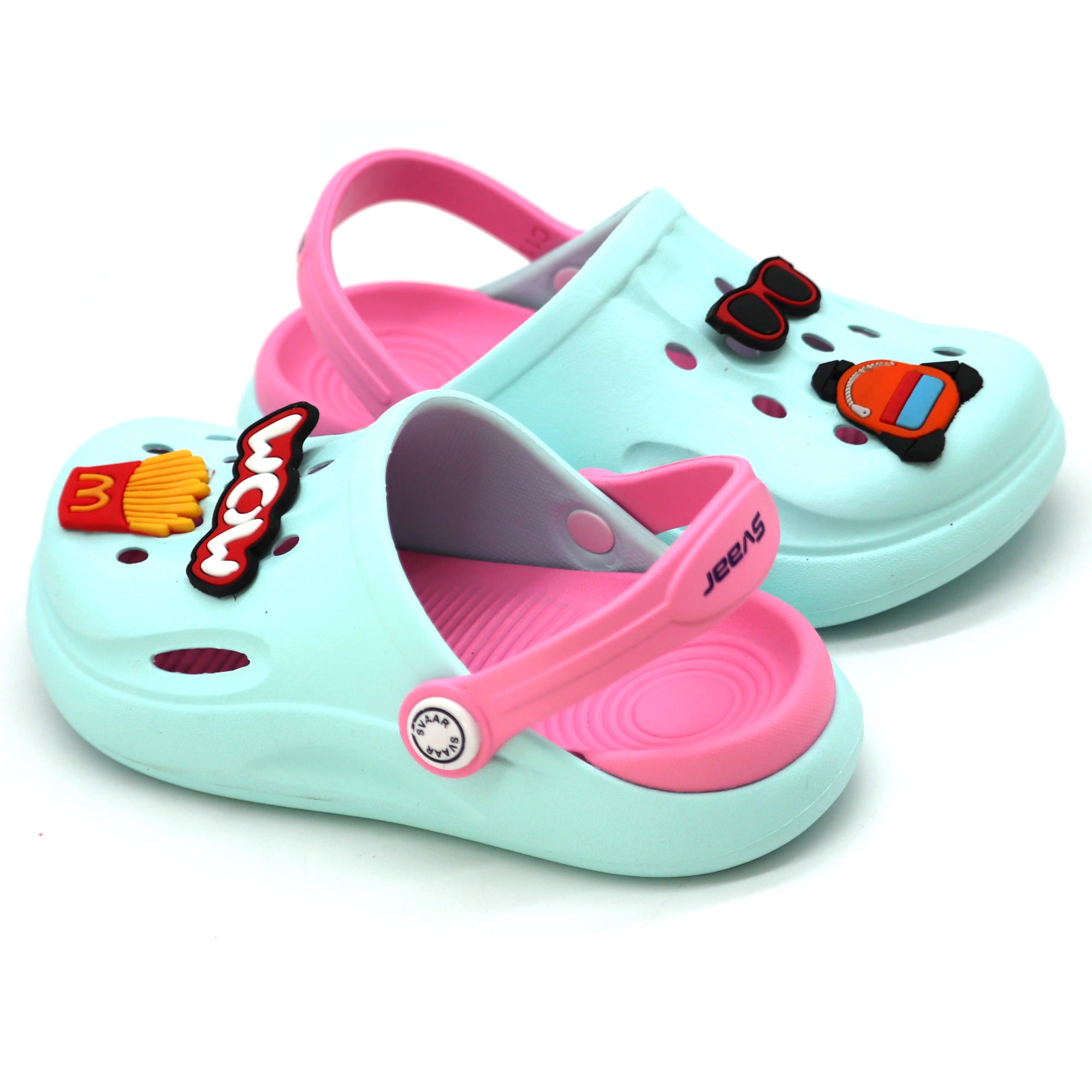 SVAAR Wow Clog Shoes For Boys & Girls, Indoor & Outdoor Sandals Clogs For Kids -Blue