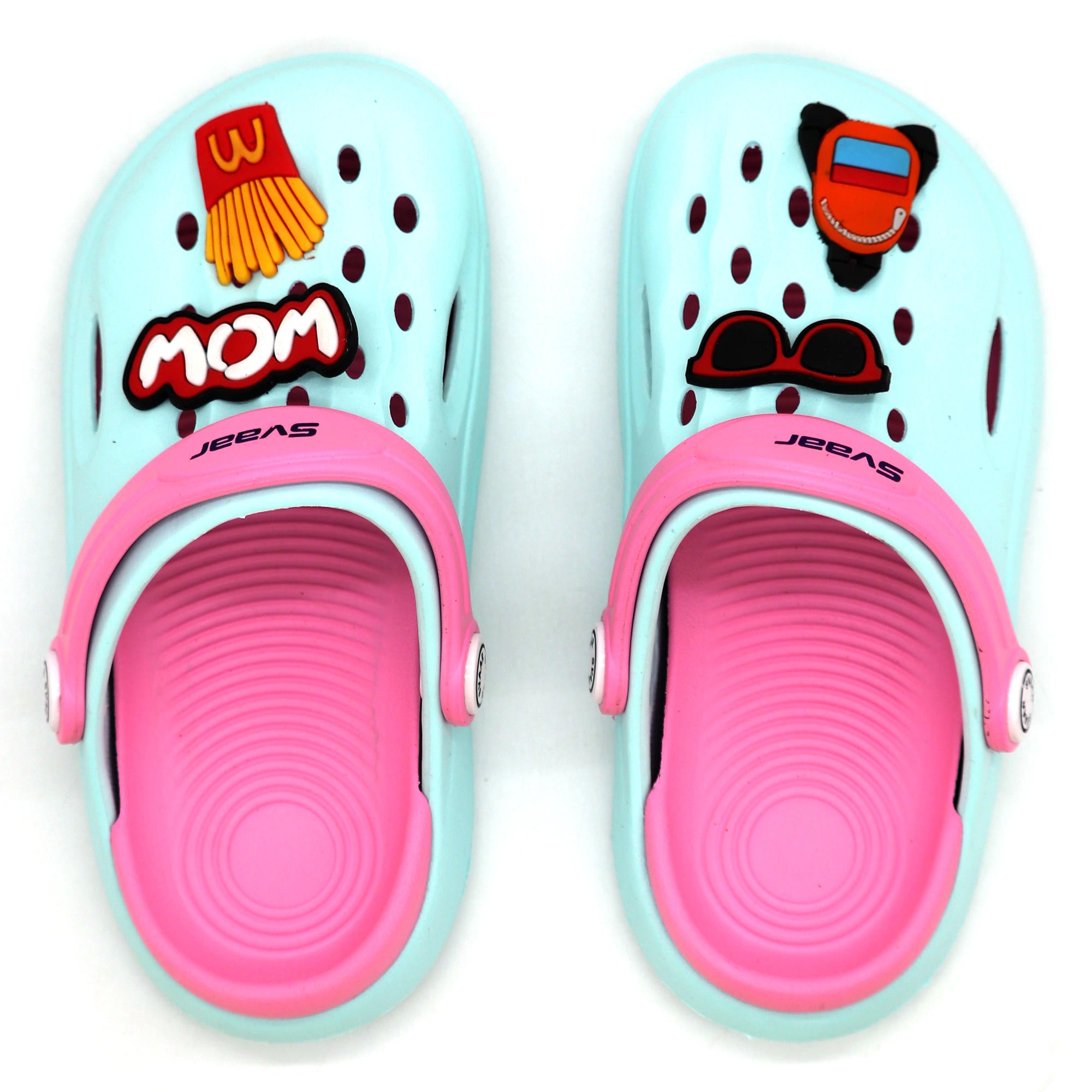 SVAAR Wow Clog Shoes For Boys & Girls, Indoor & Outdoor Sandals Clogs For Kids -Blue