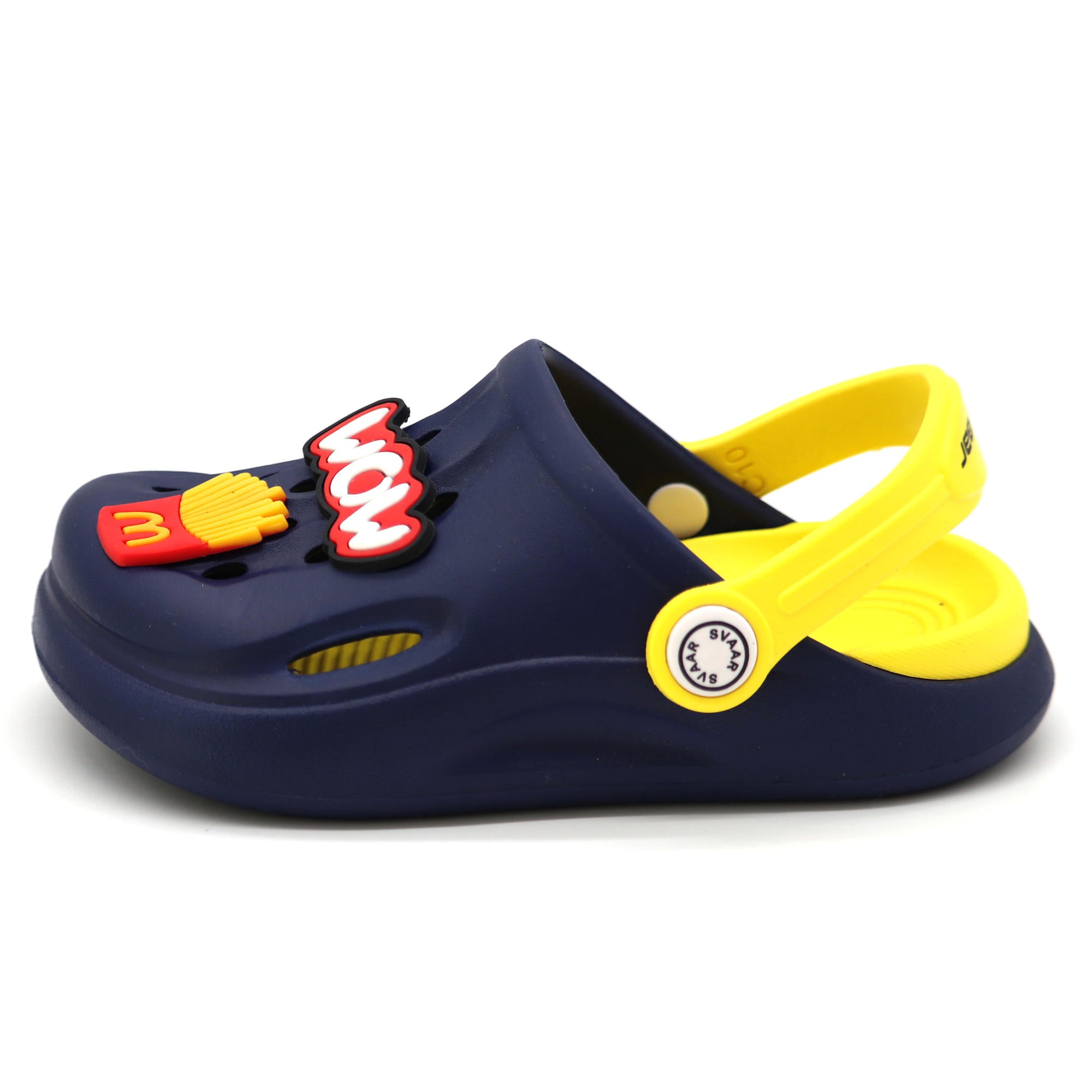 SVAAR Wow Clog Shoes For Boys & Girls, Indoor & Outdoor Sandals Clogs For Kids -Navy