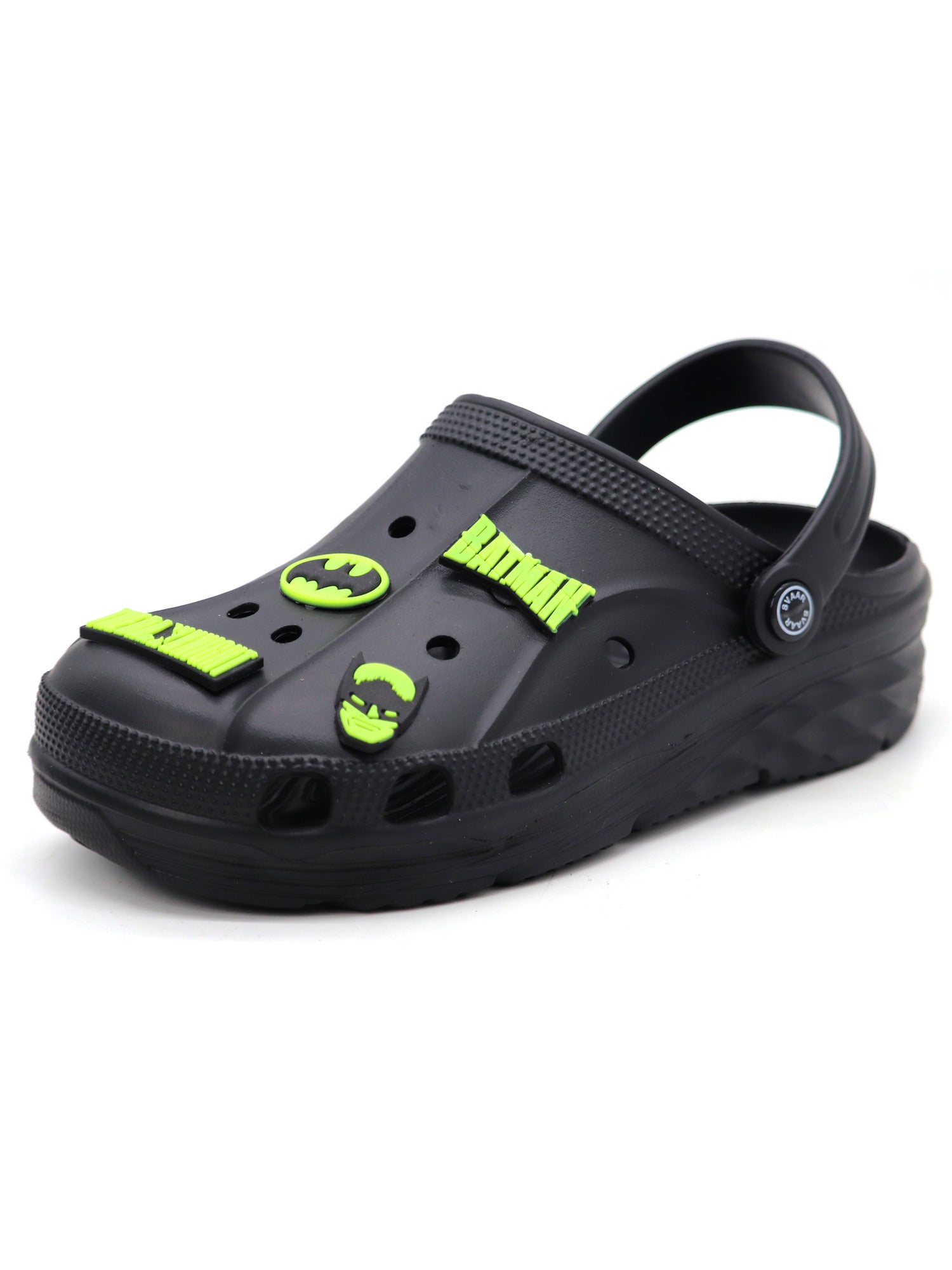Batman : Dark Knight Men Clogs with 6 Heroic Charms