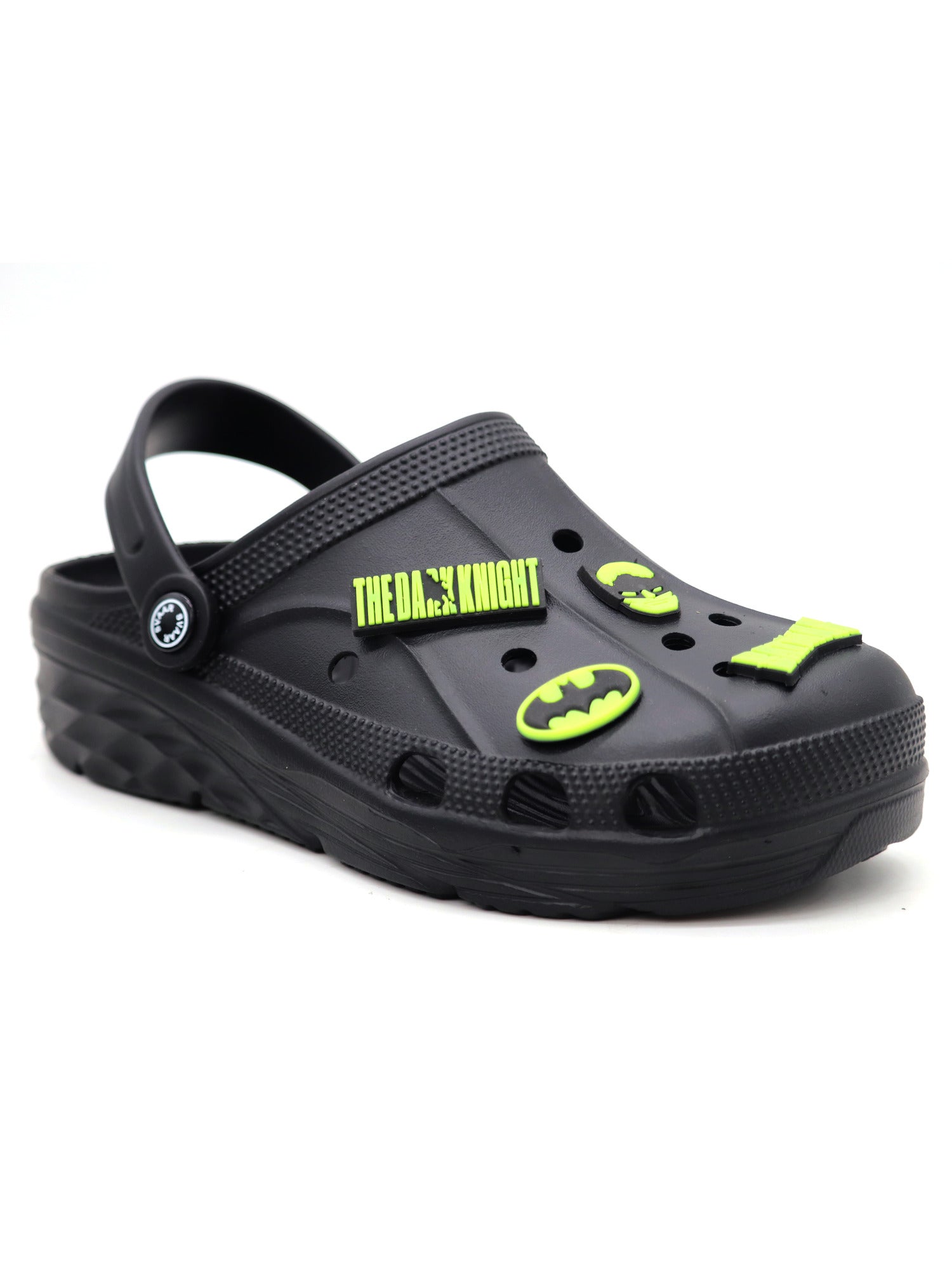 Batman : Dark Knight Men Clogs with 6 Heroic Charms