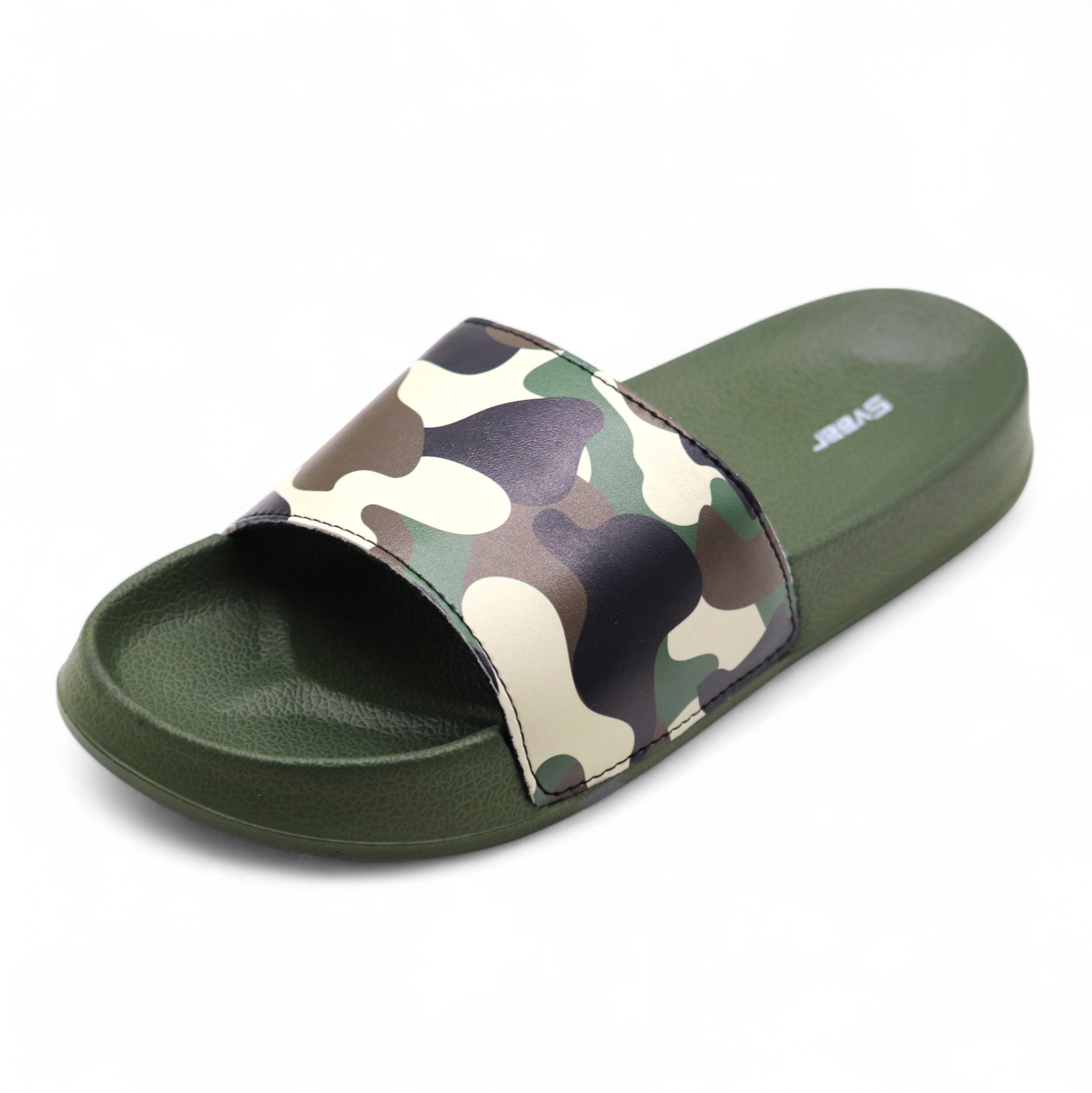 SVAAR Relaxed Slippers for Men || Comfortable Indoor Outdoor Fashionable Slippers for Boys-Olive