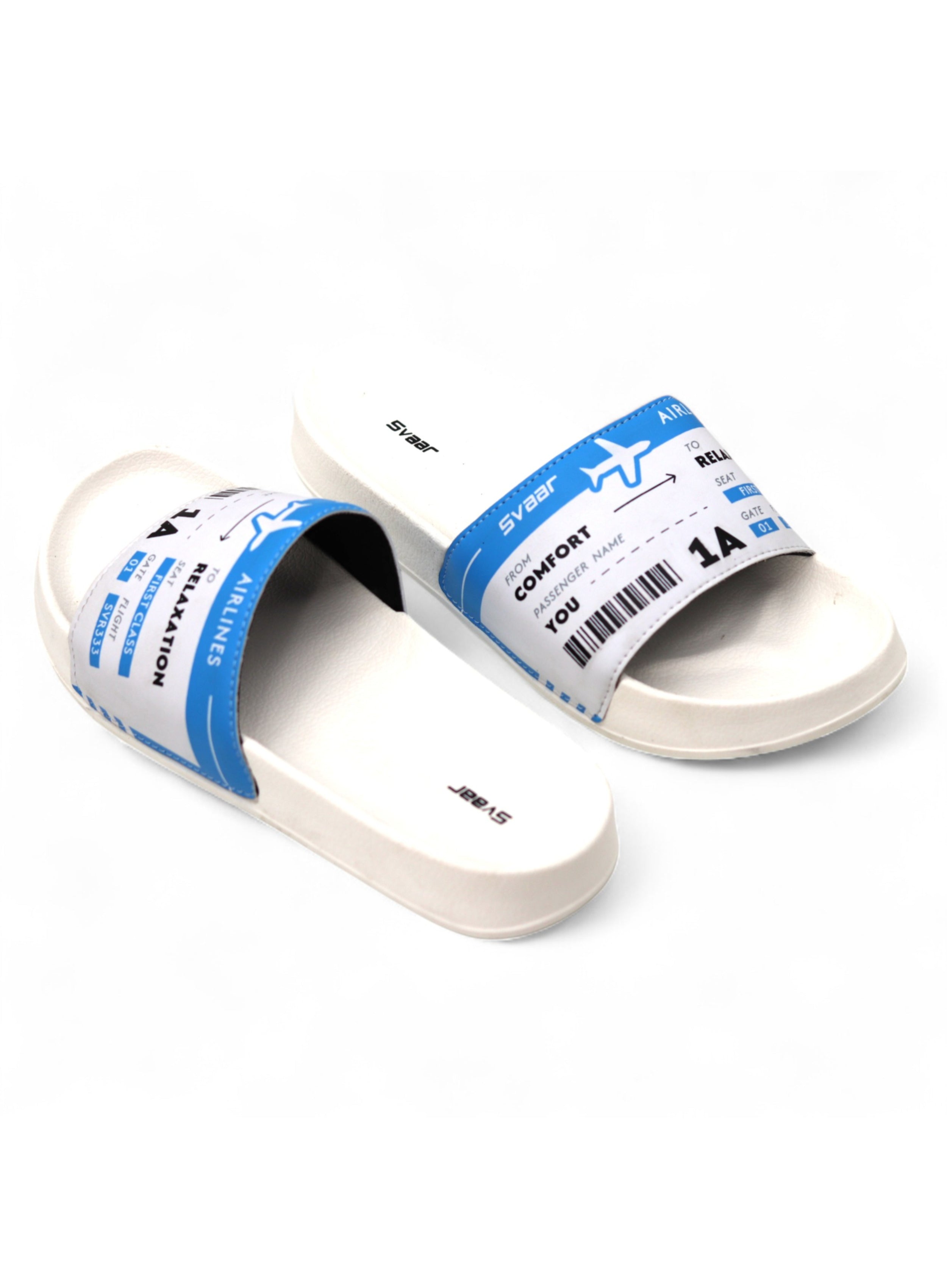 SVAAR Relaxed Slippers for Men || Comfortable Indoor Outdoor Fashionable Slippers for Boys-Blue