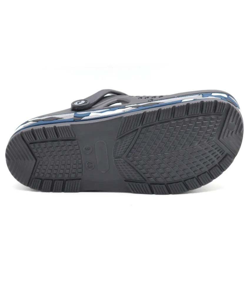 SVAAR Men's Super Stylish Clogs || Sandals with Adjustable Back Strap for Men- Grey
