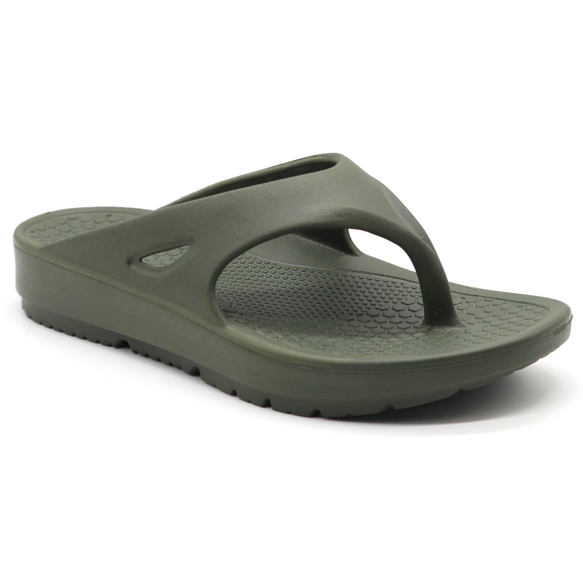 SVAAR Relaxed Slippers for Men || Comfortable Indoor Outdoor Fashionable Slippers for Boys-Olive