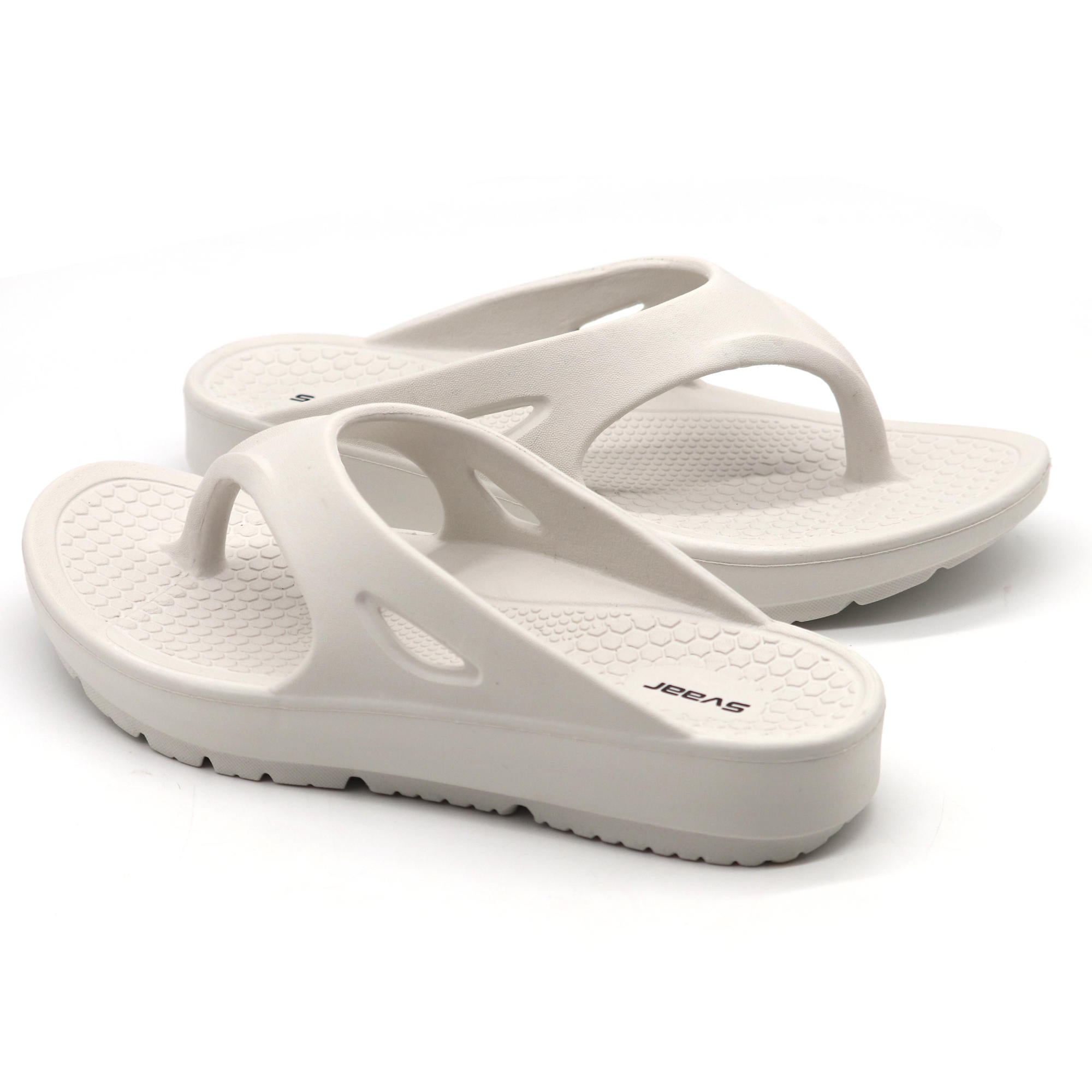 SVAAR Relaxed Slippers for Men || Comfortable Indoor Outdoor Fashionable Slippers for Boys-White