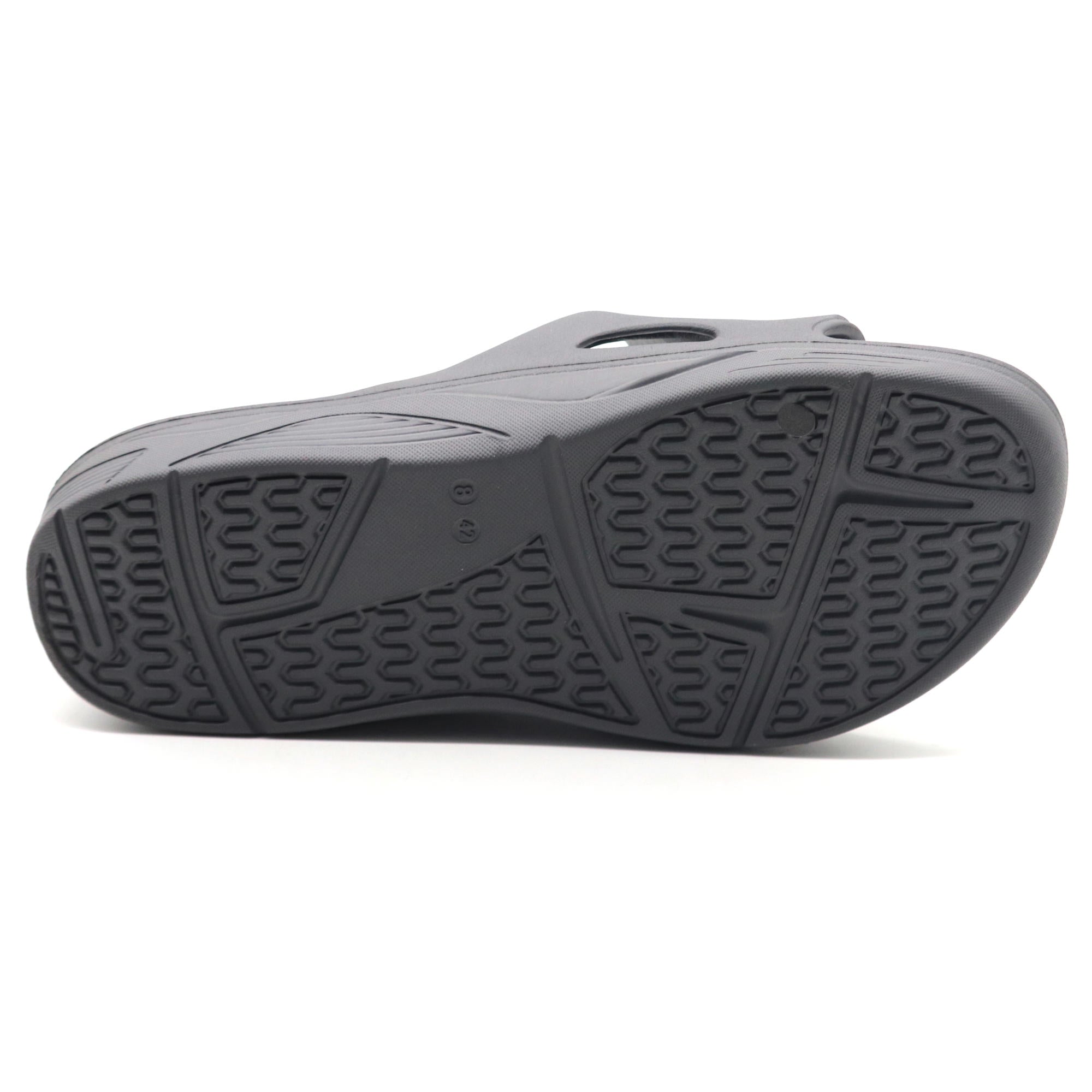 SVAAR EveryWear Sliders for Men || Comfortable Indoor Outdoor Slider Slip-on Slippers for Men and Boys- Grey