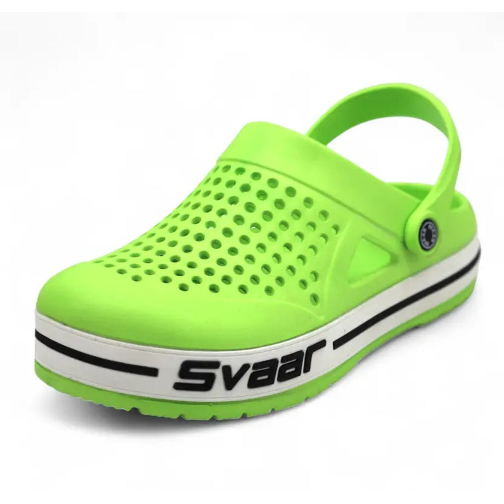 Svaar Men’s Clogs – Comfortable & Breathable Casual Slip-On - Parrot Green