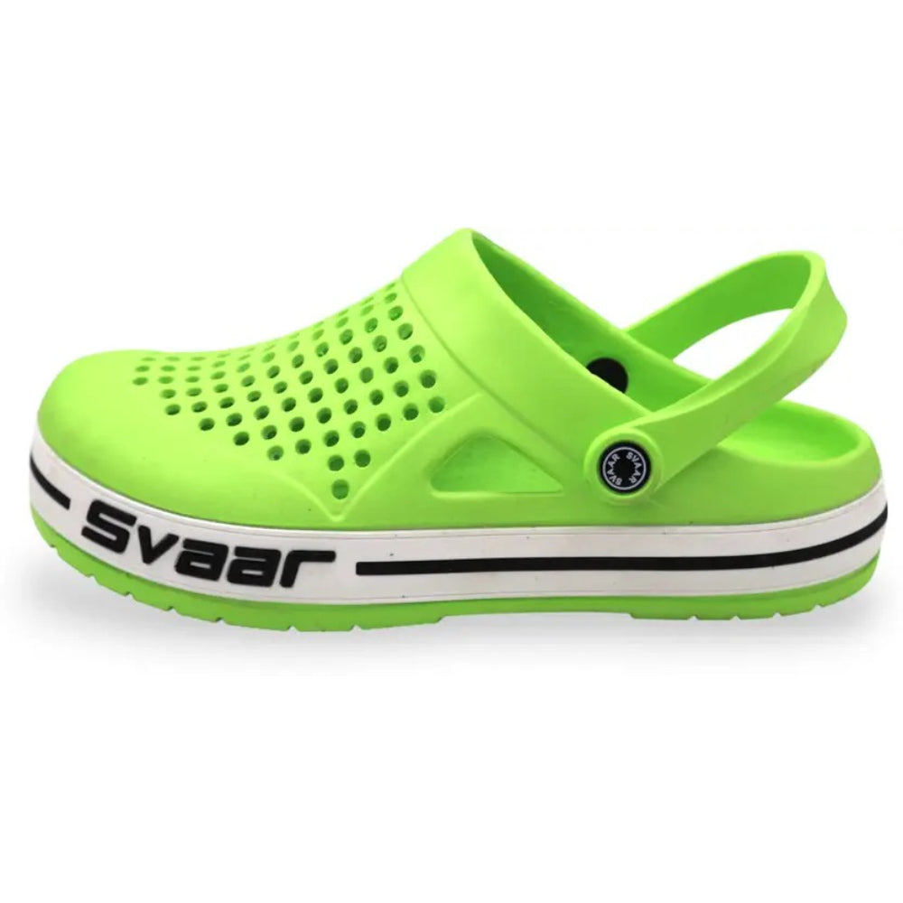 Svaar Men’s Clogs – Comfortable & Breathable Casual Slip-On - Parrot Green