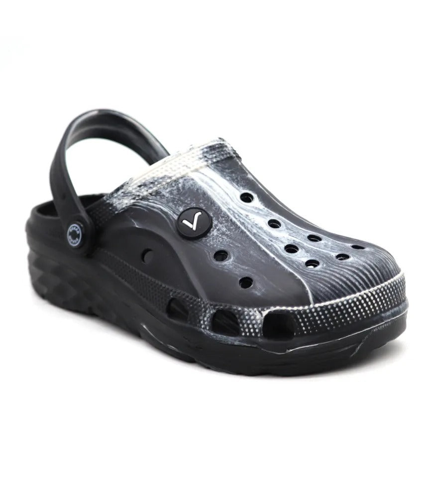 SVAAR Men's Marble Effect Classic Clogs with Adjustable Back Strap for Men