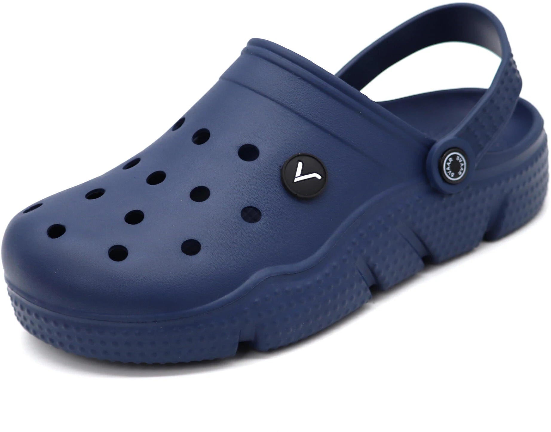 SVAAR Men's Super Comfortable Clogs || Sandals with Adjustable Back Strap for Men-Navy